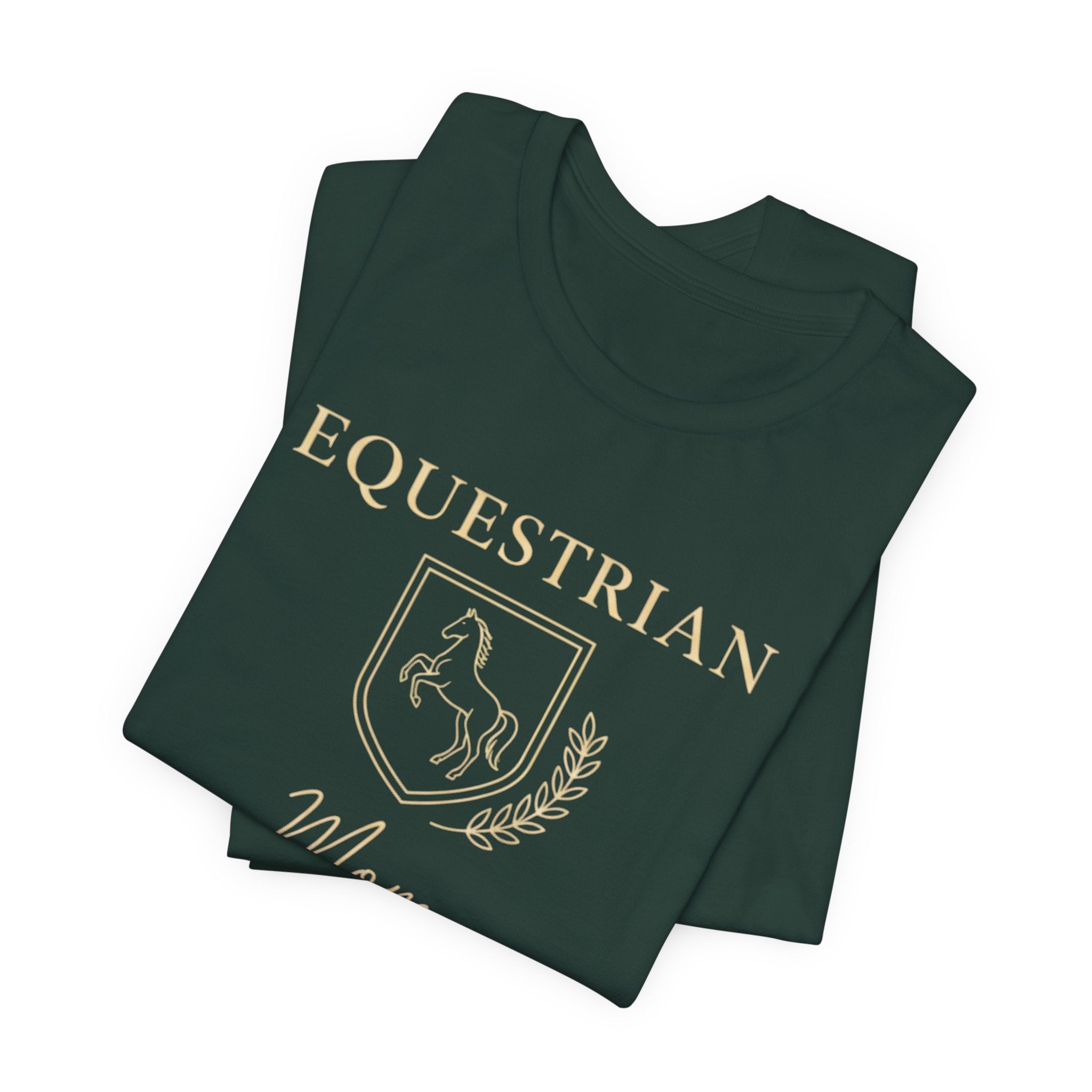 Vintage Crest Horse Rider Shirt for Equestrian Moms