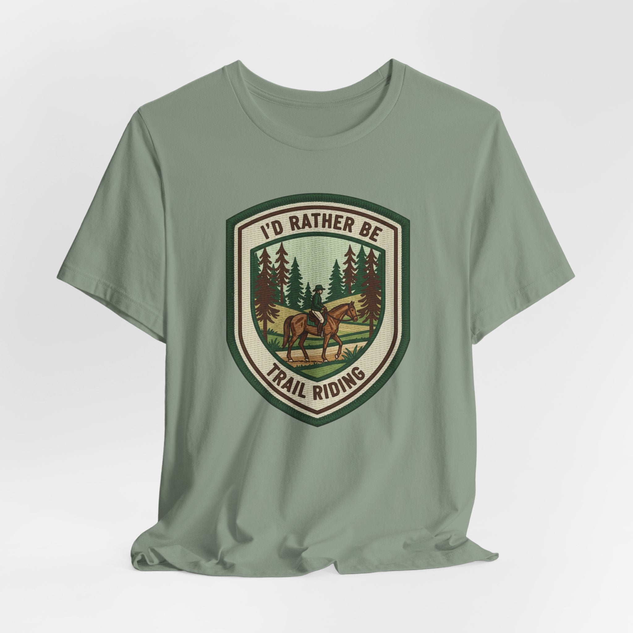 Trail Riding Tee "I'd Rather Be Trail Riding"