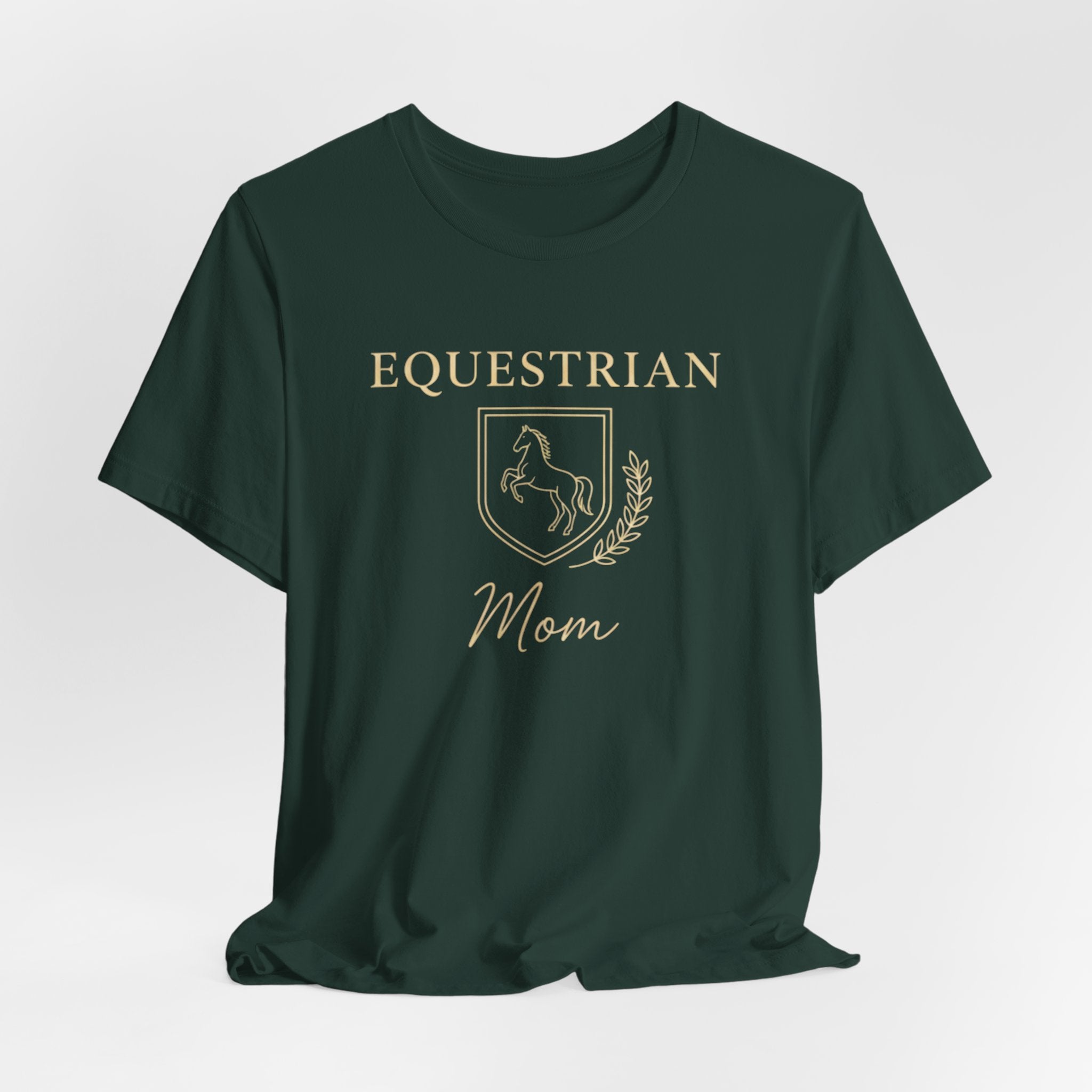 Vintage Crest Horse Rider Shirt for Equestrian Moms