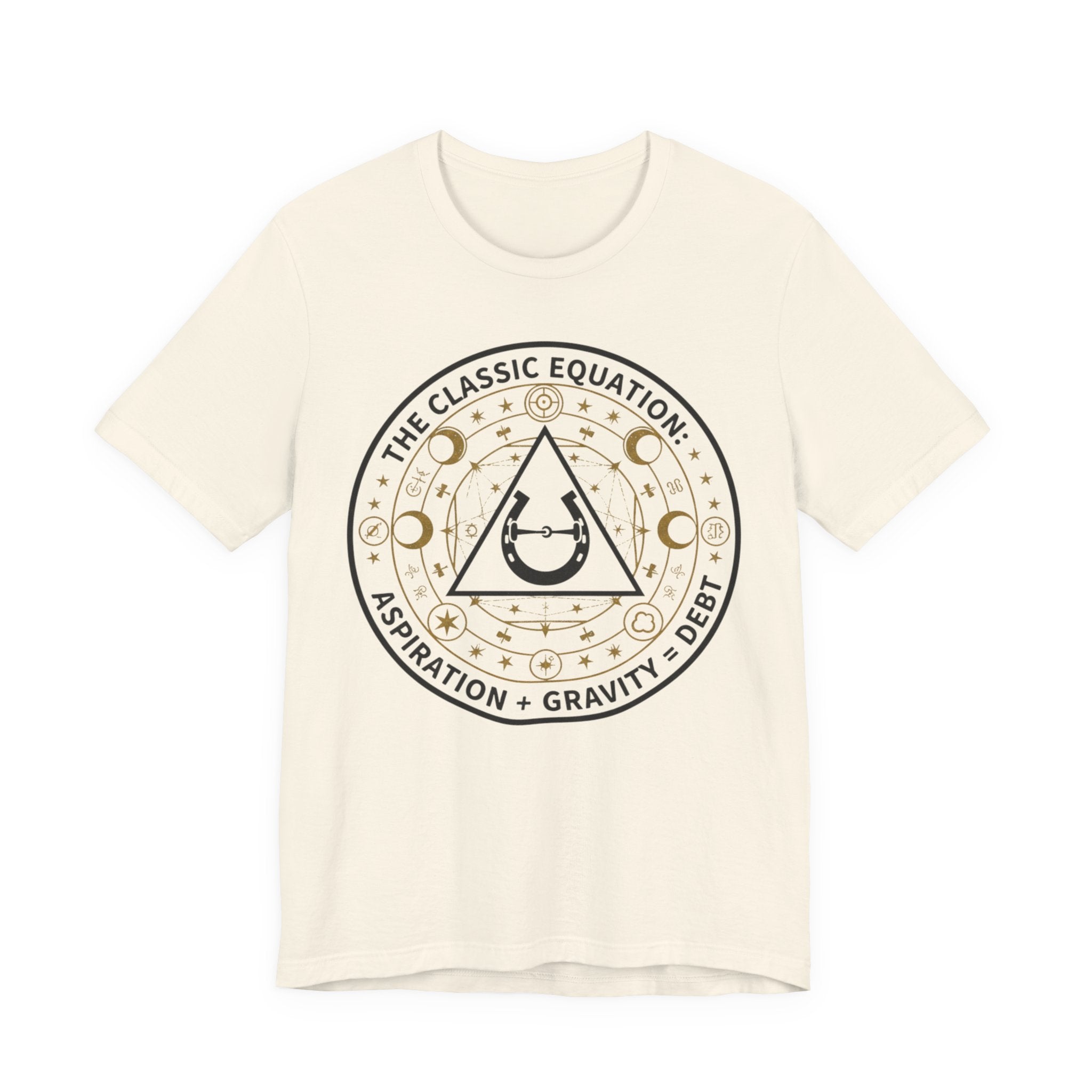 Classic Equation Tee - "Aspiration + Gravity = Debt"