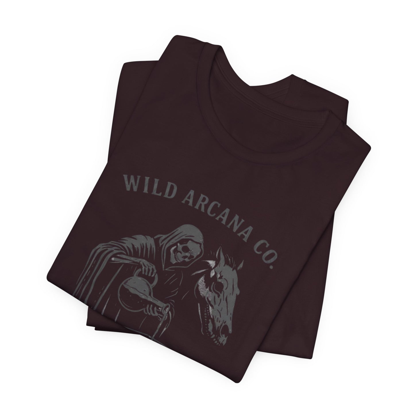 Wild Arcana Co. Tee — Grim Reaper Coffee Illustration Shirt