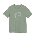Equestrian Mom Horse Line Art Tee