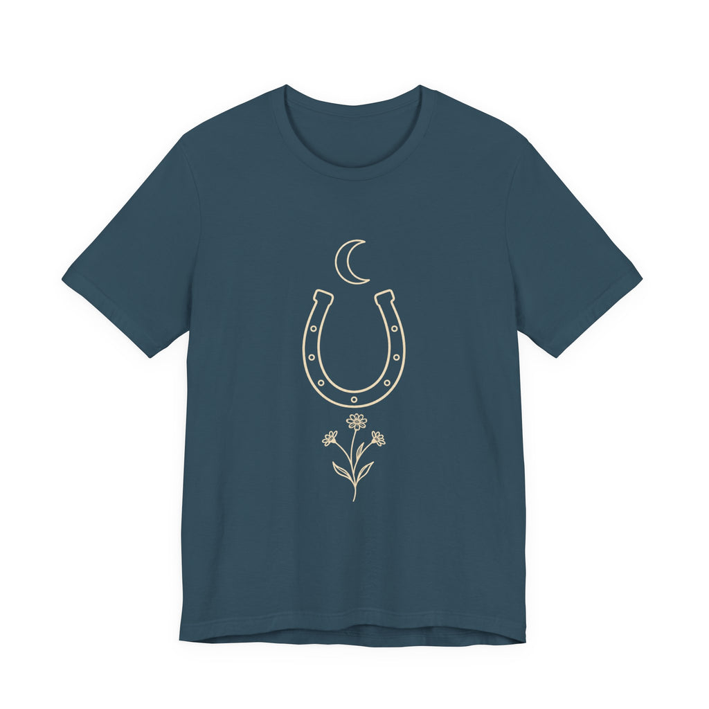 Moon Horseshoe Flower Tee