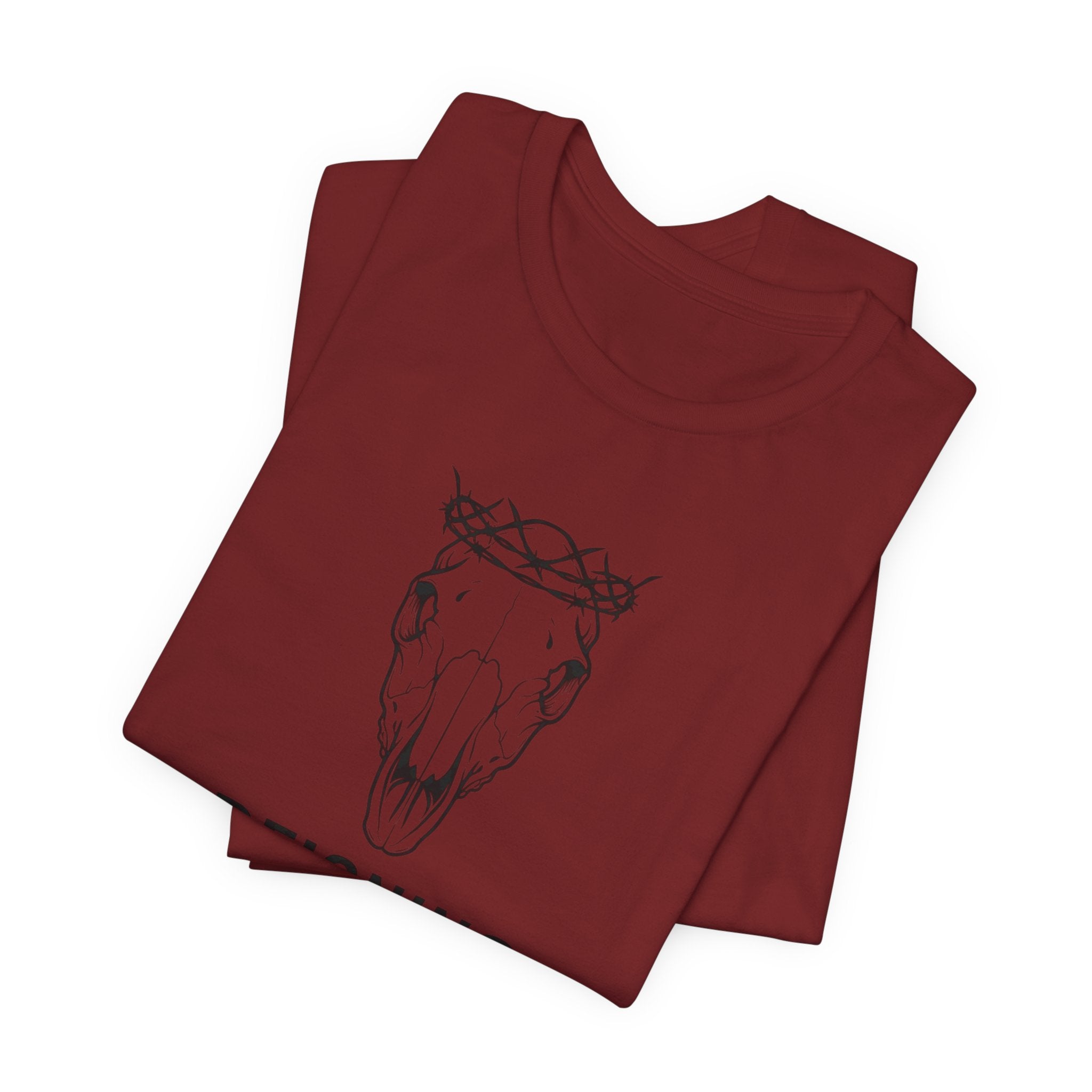 Reigning Debt Skull Crown Minimalist Graphic Tee