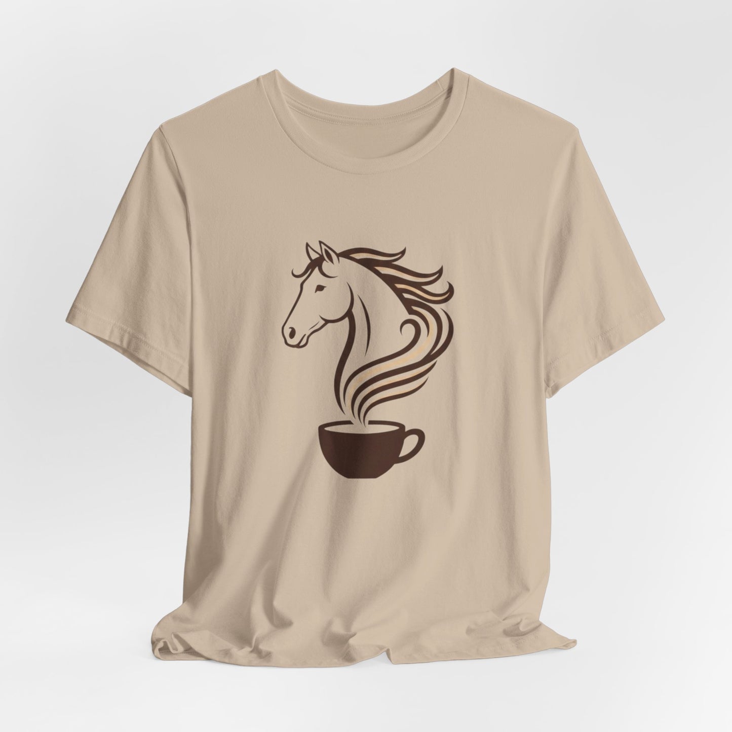 Coffee Horse T‑Shirt — Espresso Stallion Graphic Tee