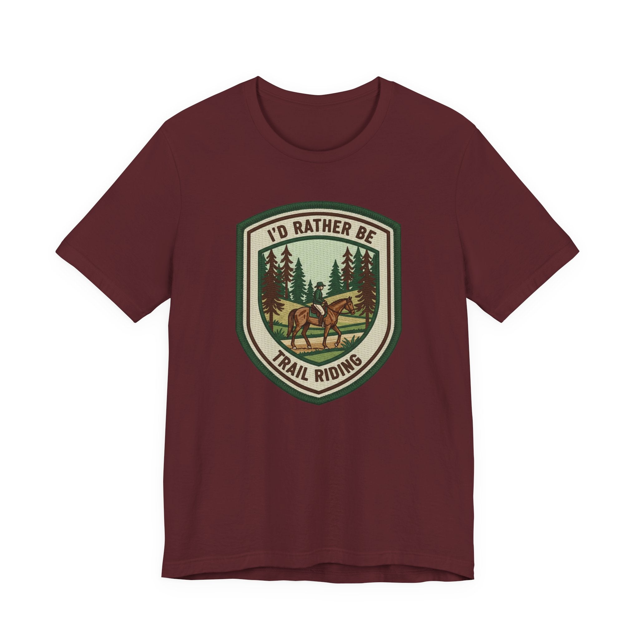 Trail Riding Tee "I'd Rather Be Trail Riding"
