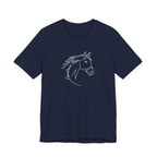 Equestrian Mom Horse Line Art Tee