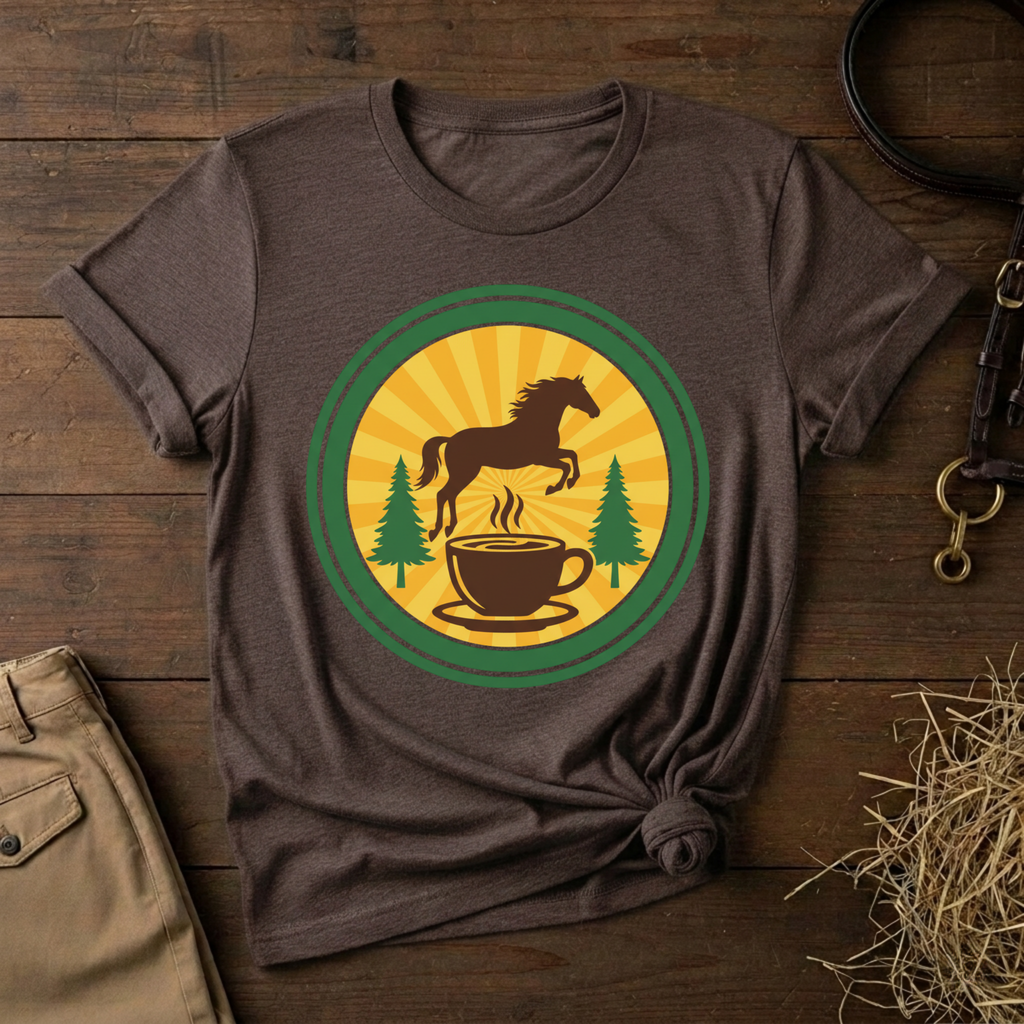 Coffee & Horse Graphic Tee