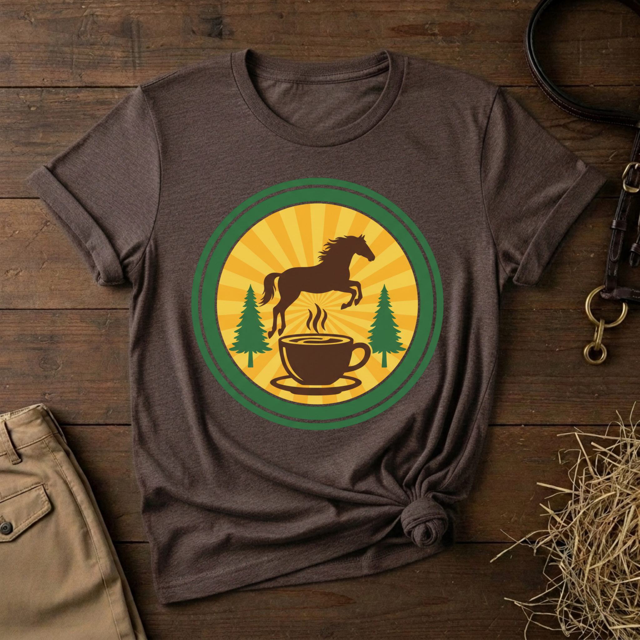 Coffee & Horse Graphic Tee