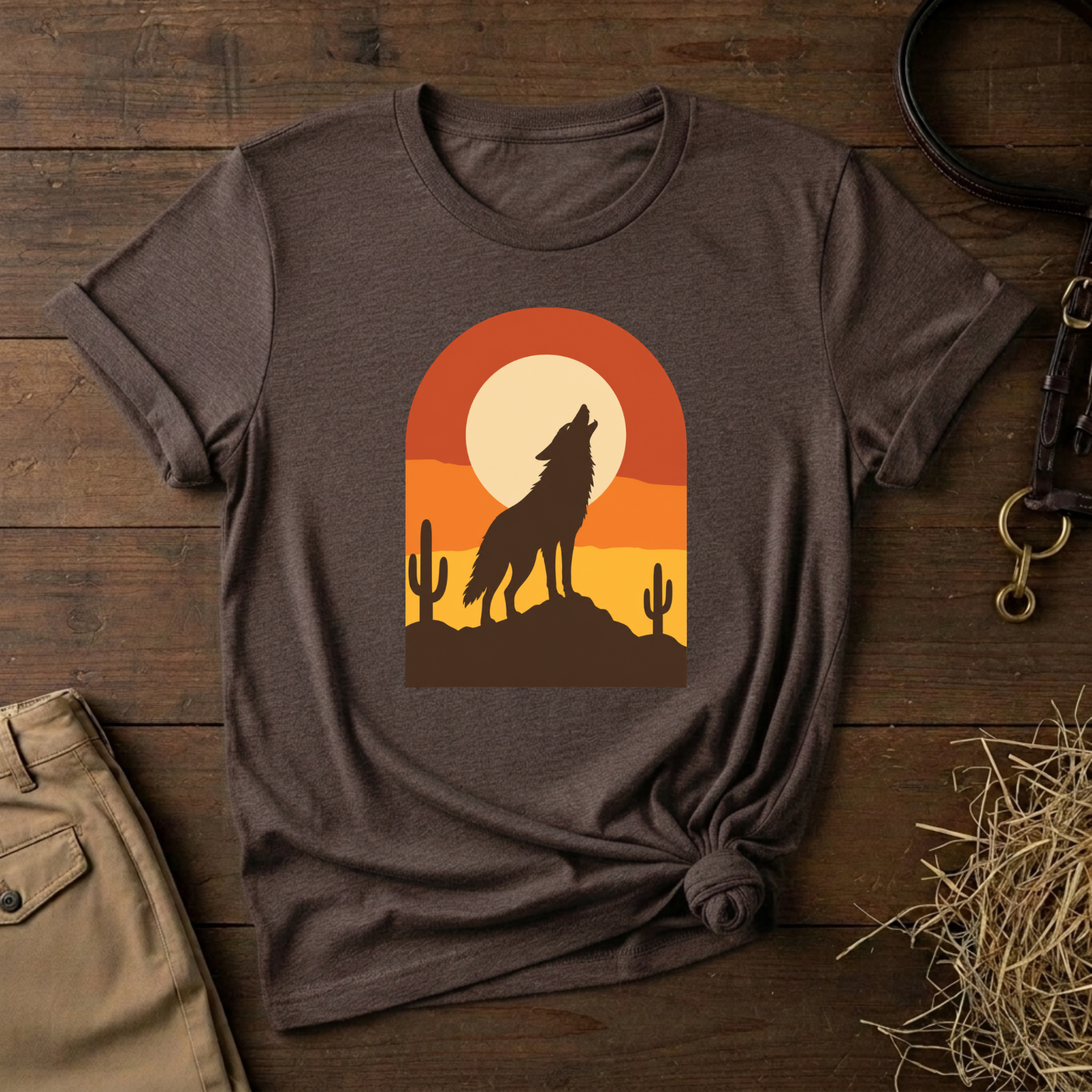 Retro Desert Sunset Graphic Tee