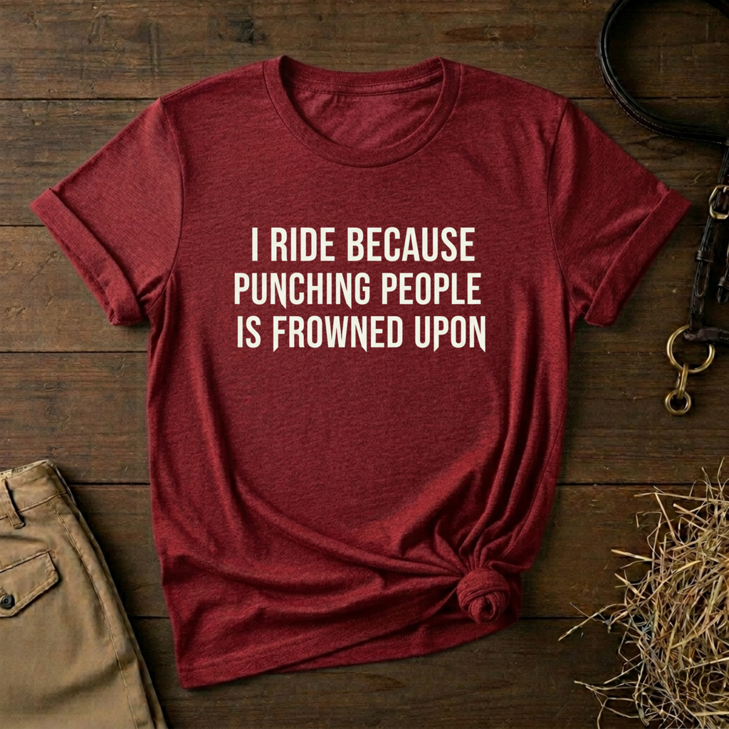 I Ride Because Punching People Is Frowned Upon