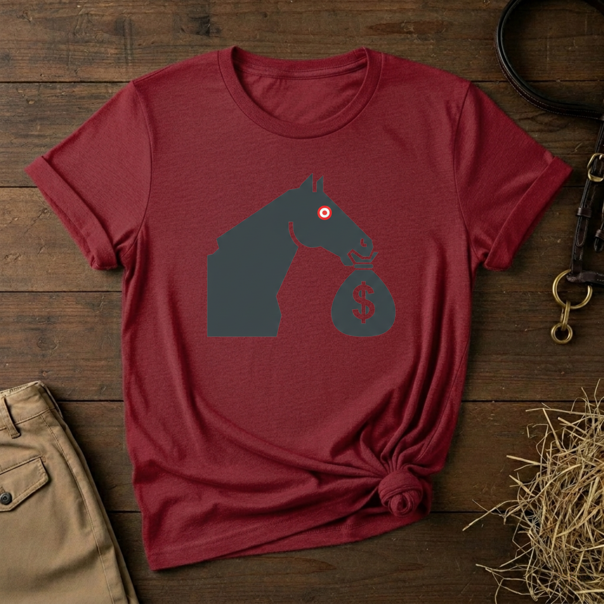 Equestrian Money Bag T-Shirt