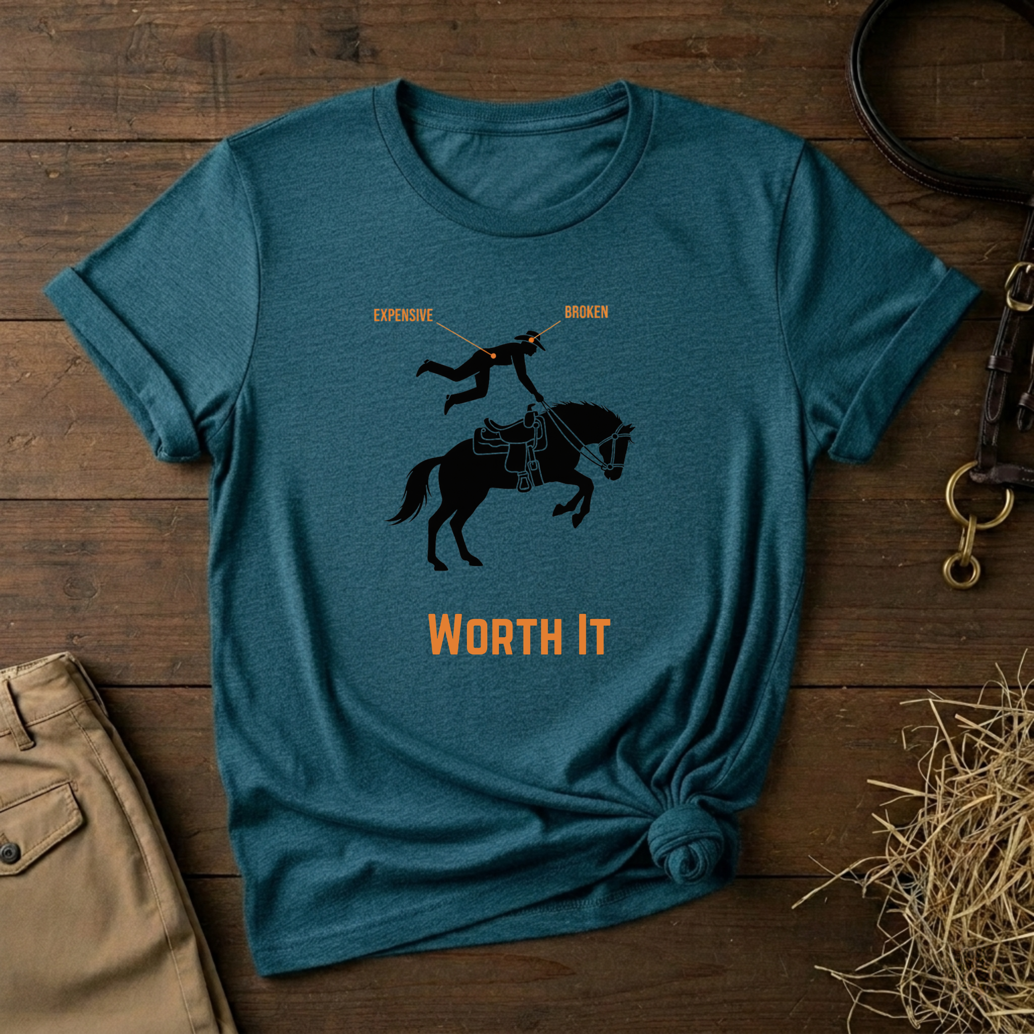 Worth It, Rodeo Equestrian Tee