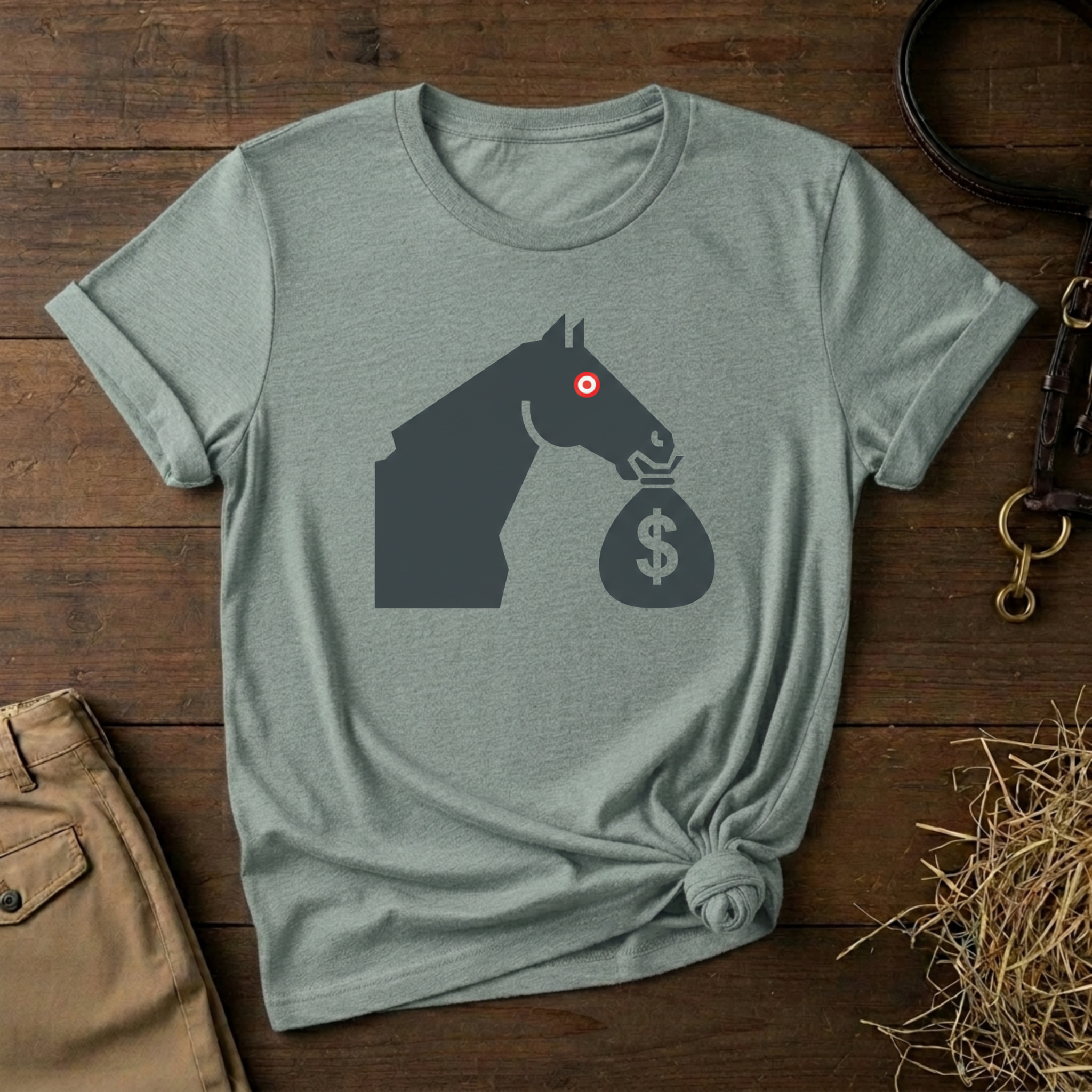 Equestrian Money Bag T-Shirt