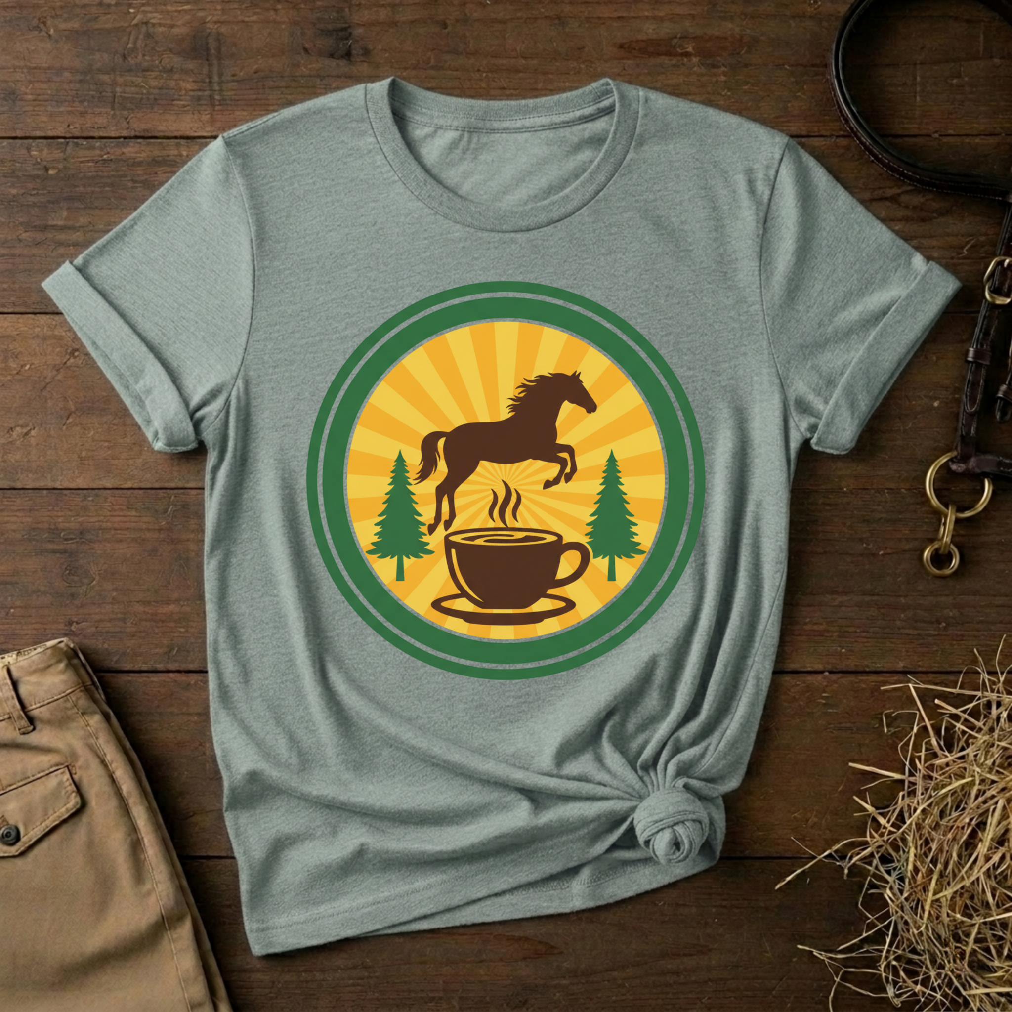Coffee & Horse Graphic Tee