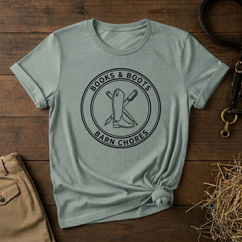 Books & Boots Tee