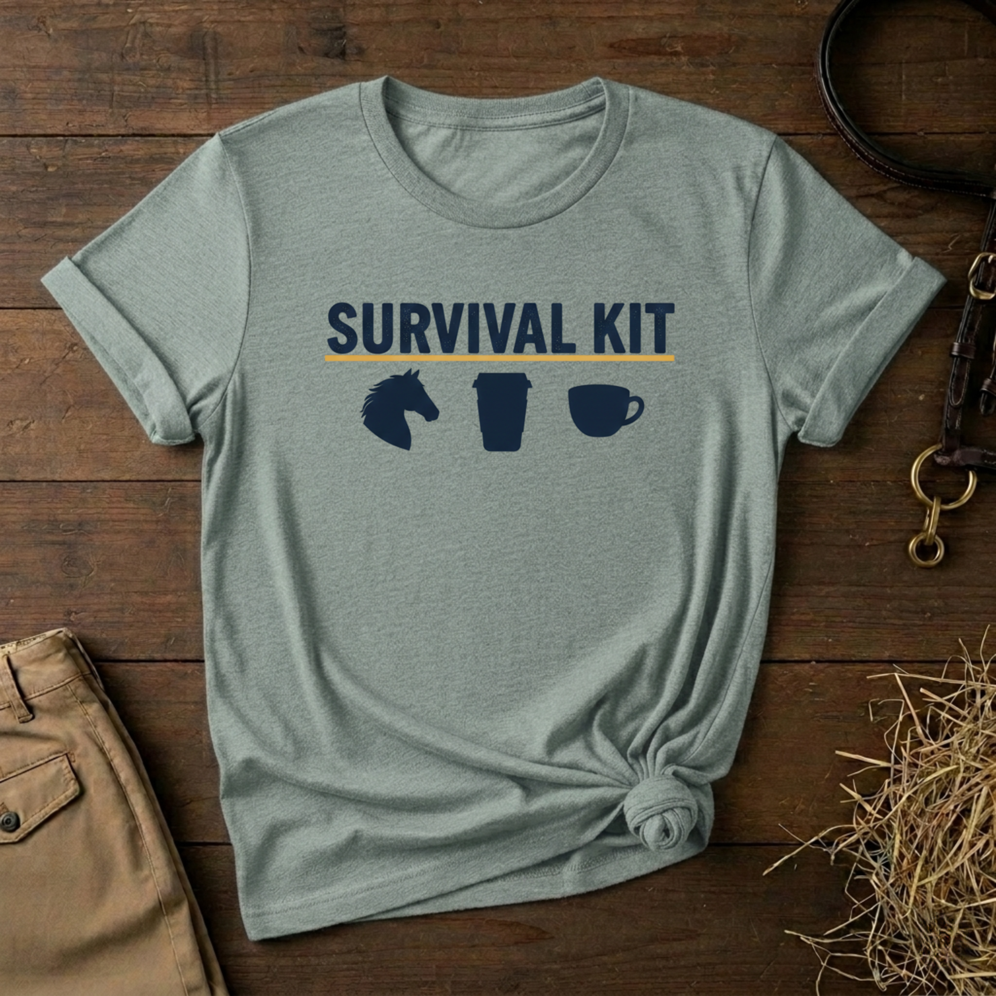 Coffee, Tea & Horse Mug Graphic Shirt