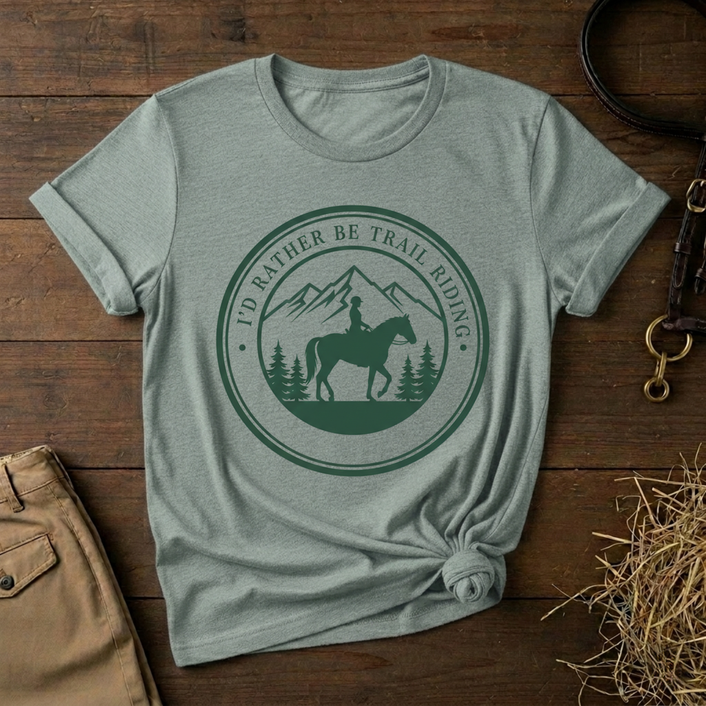 I'd Rather Be Trail Riding T-Shirt