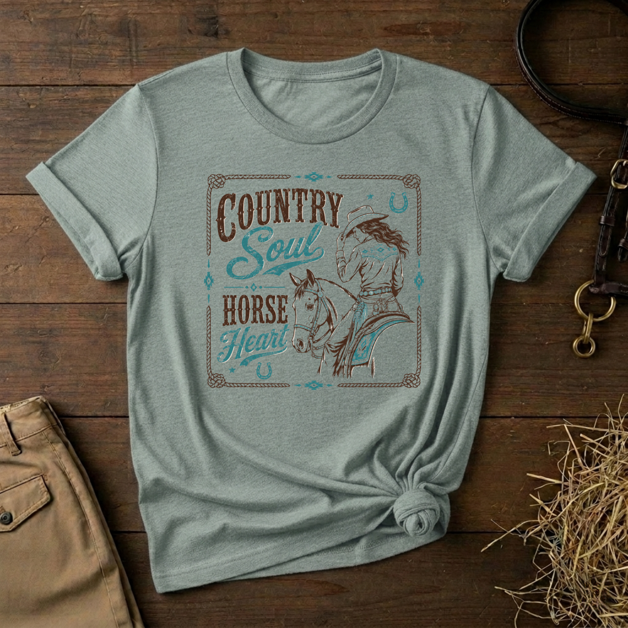 Country Soul Horse Heart T-Shirt
