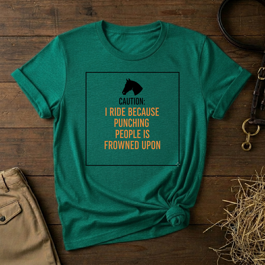 Caution: I Ride Because Punching People Is Frowned Upon