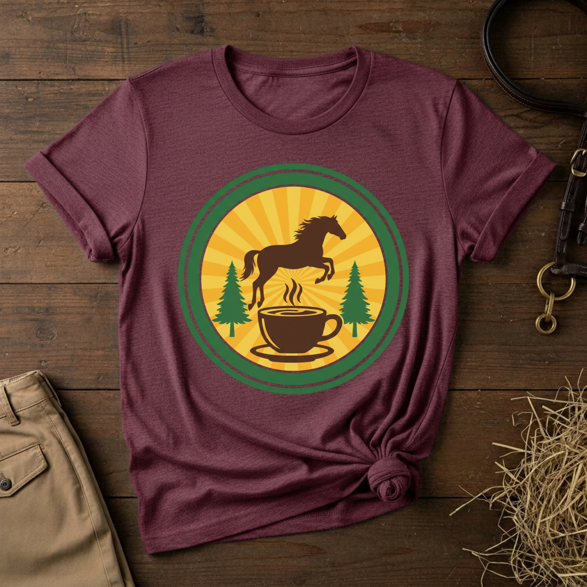 Coffee & Horse Graphic Tee
