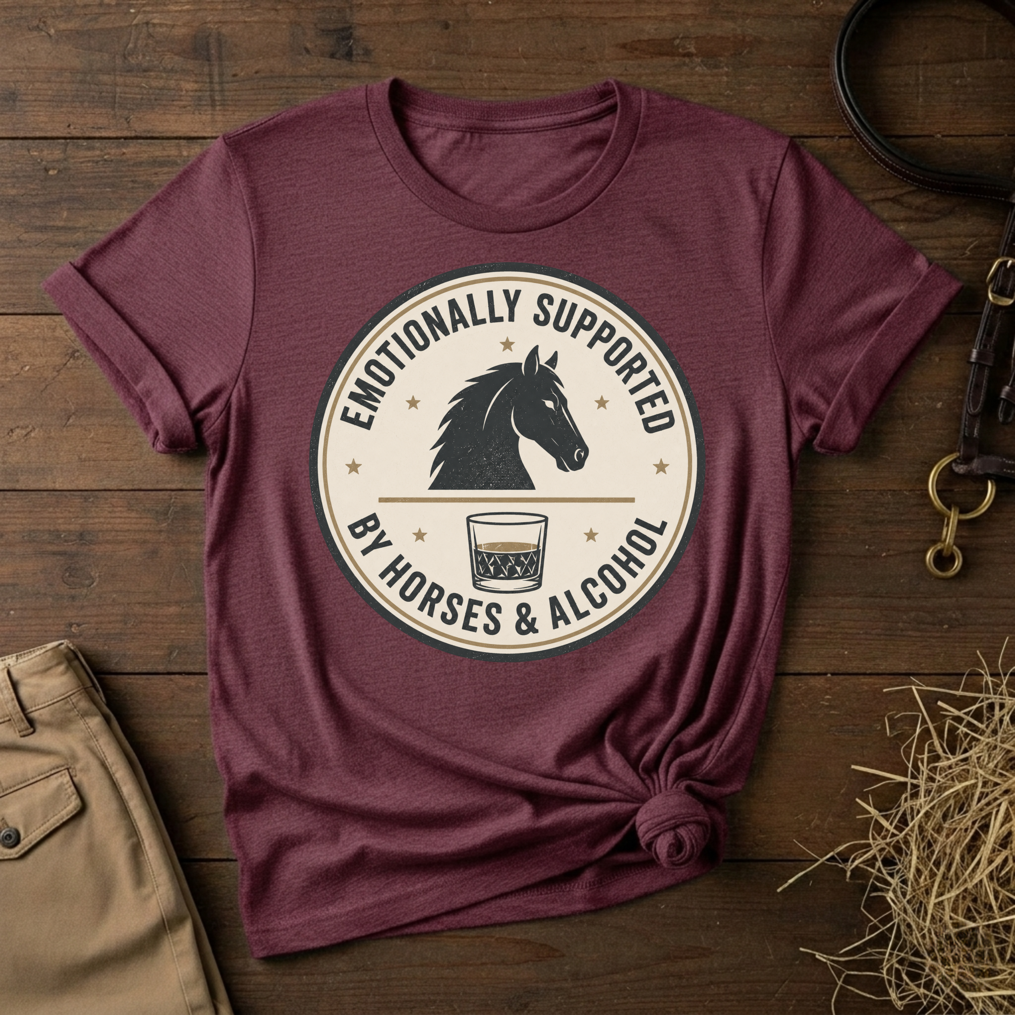 Emotionally Supported Horse Lover Shirt