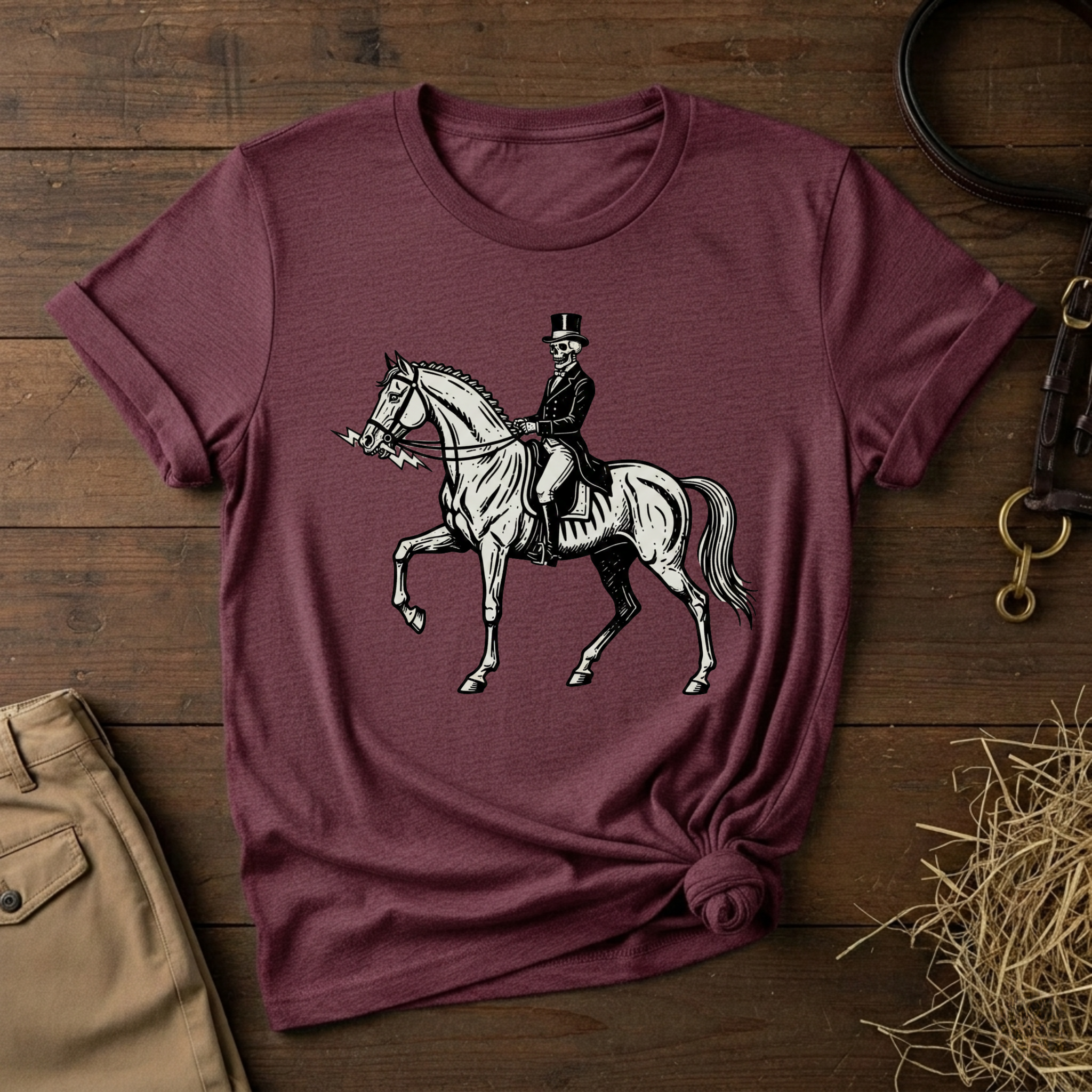 Gothic Dressage Horse Riding Tee