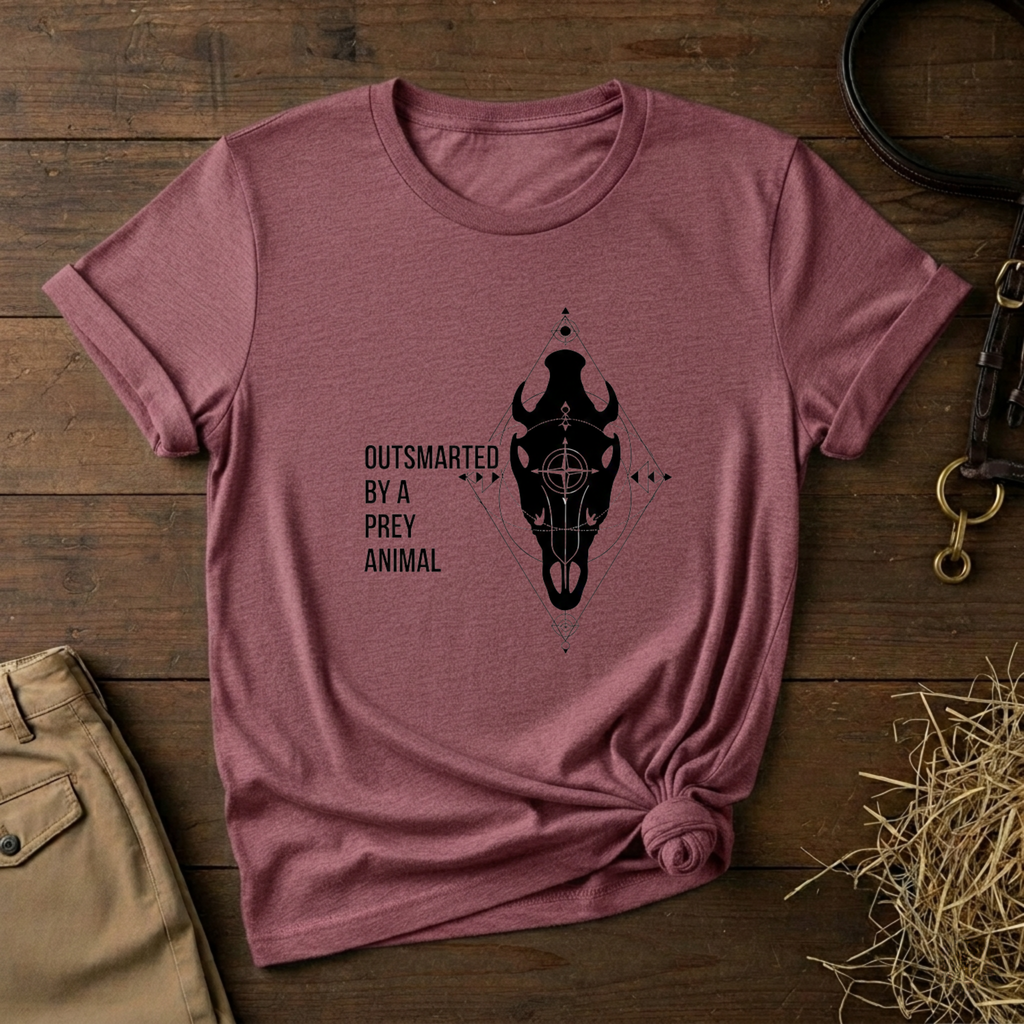 Outsmarted by a Prey Animal - Skull Graphic Tee