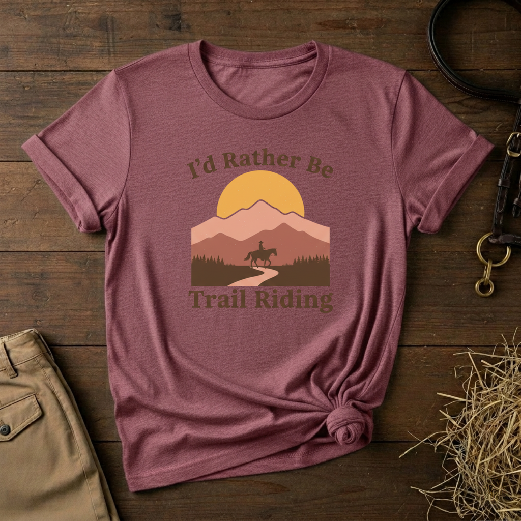 Vintage Mountain Horseback Riding Tee