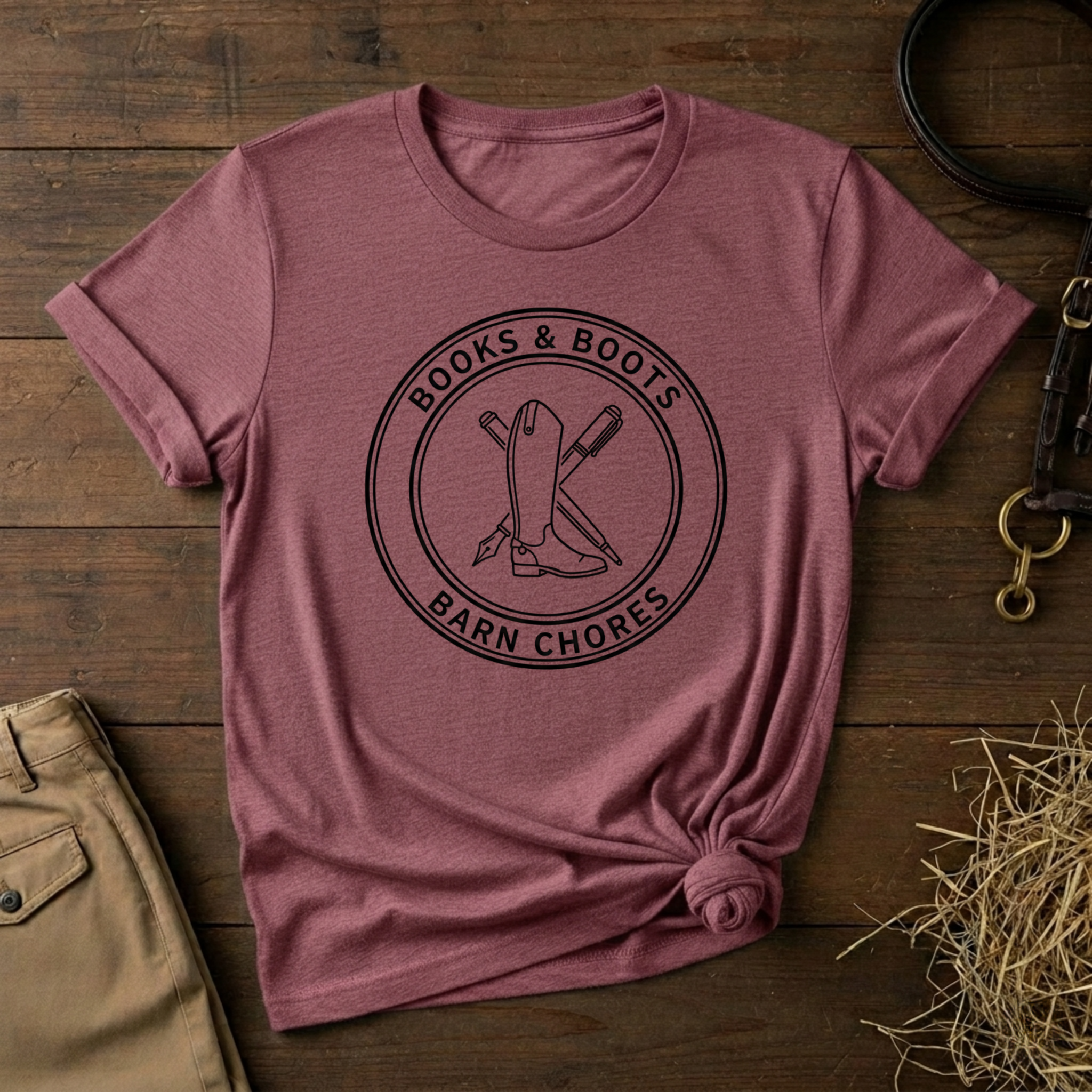 Books & Boots Tee
