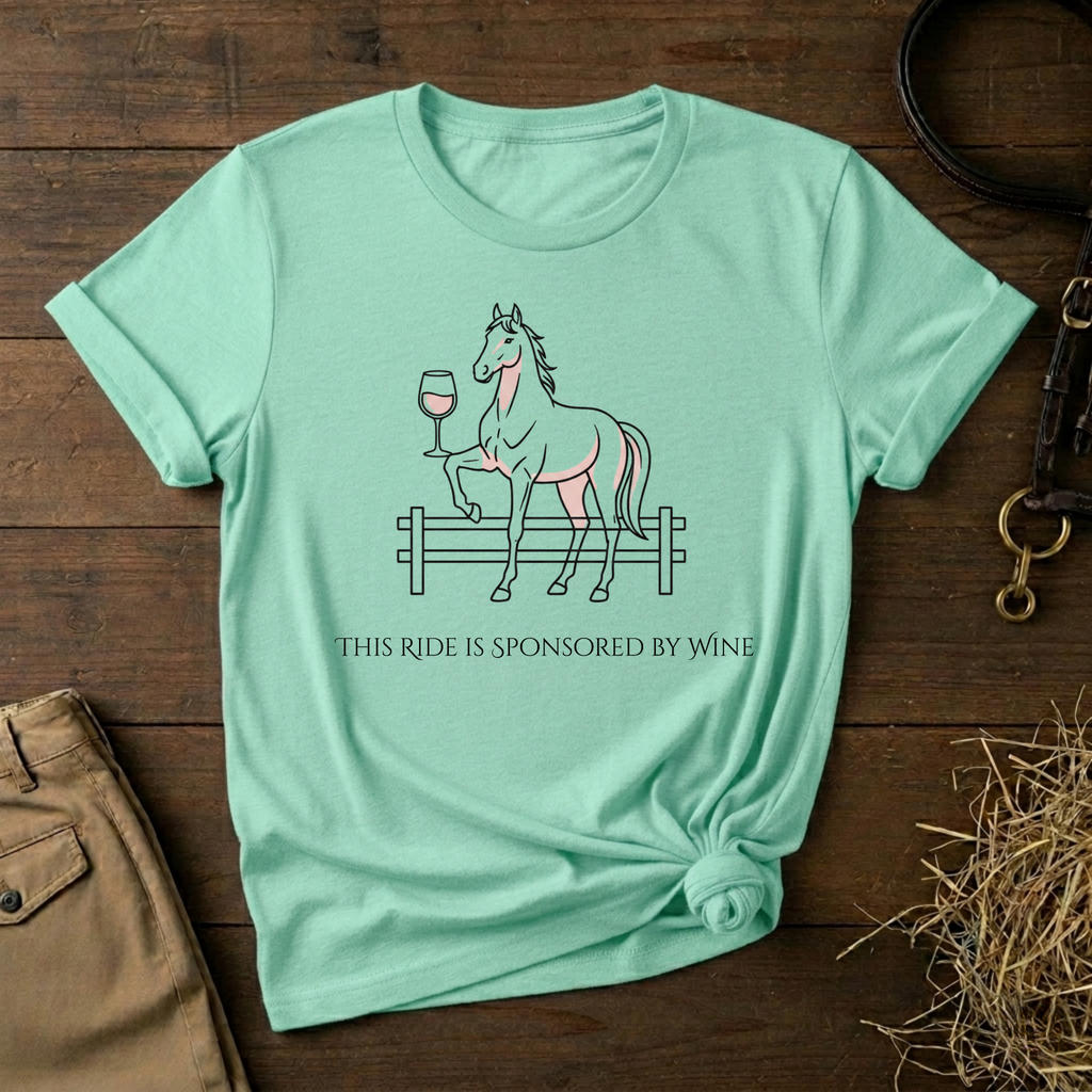 This Ride Is Sponsored By Wine Graphic Tee