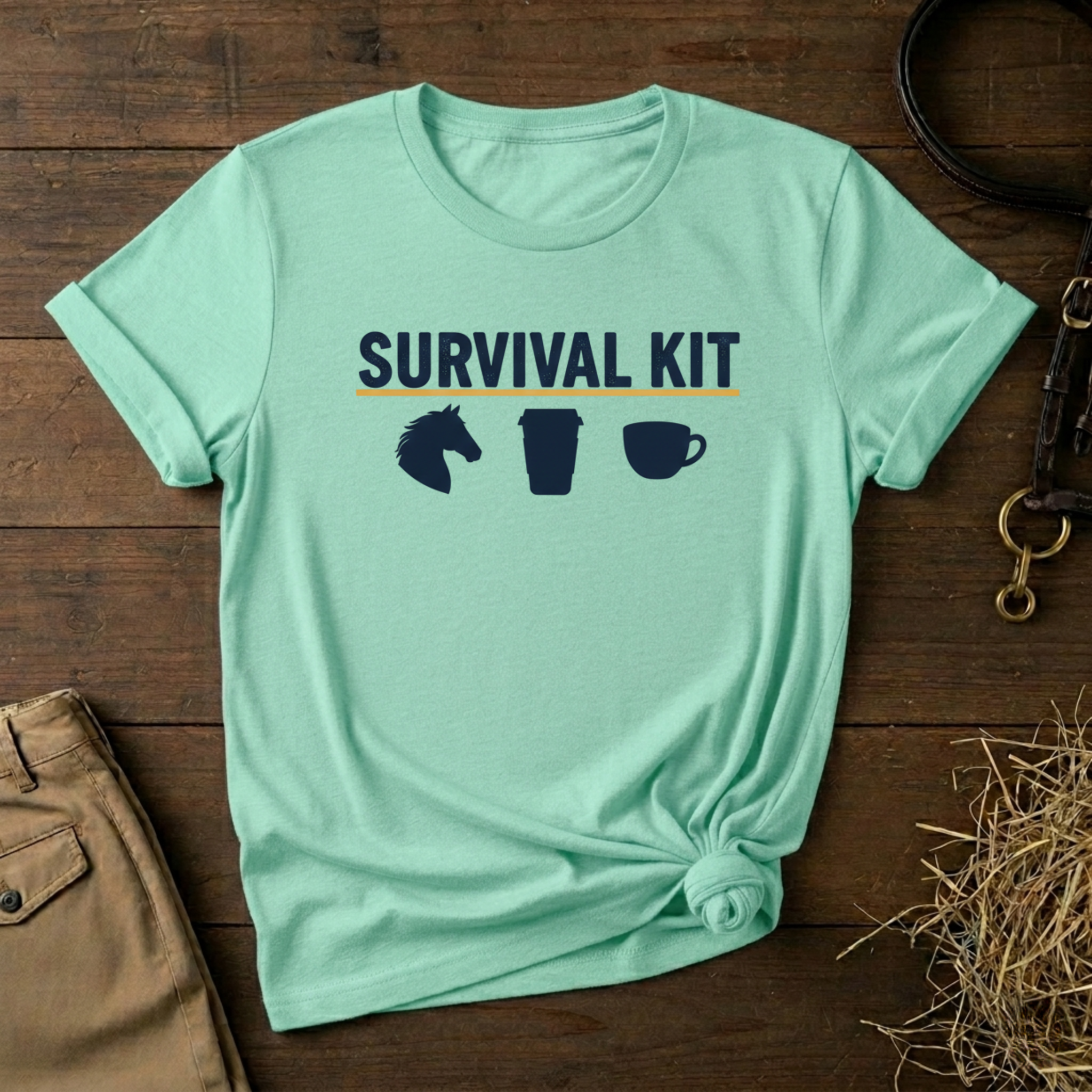 Coffee, Tea & Horse Mug Graphic Shirt