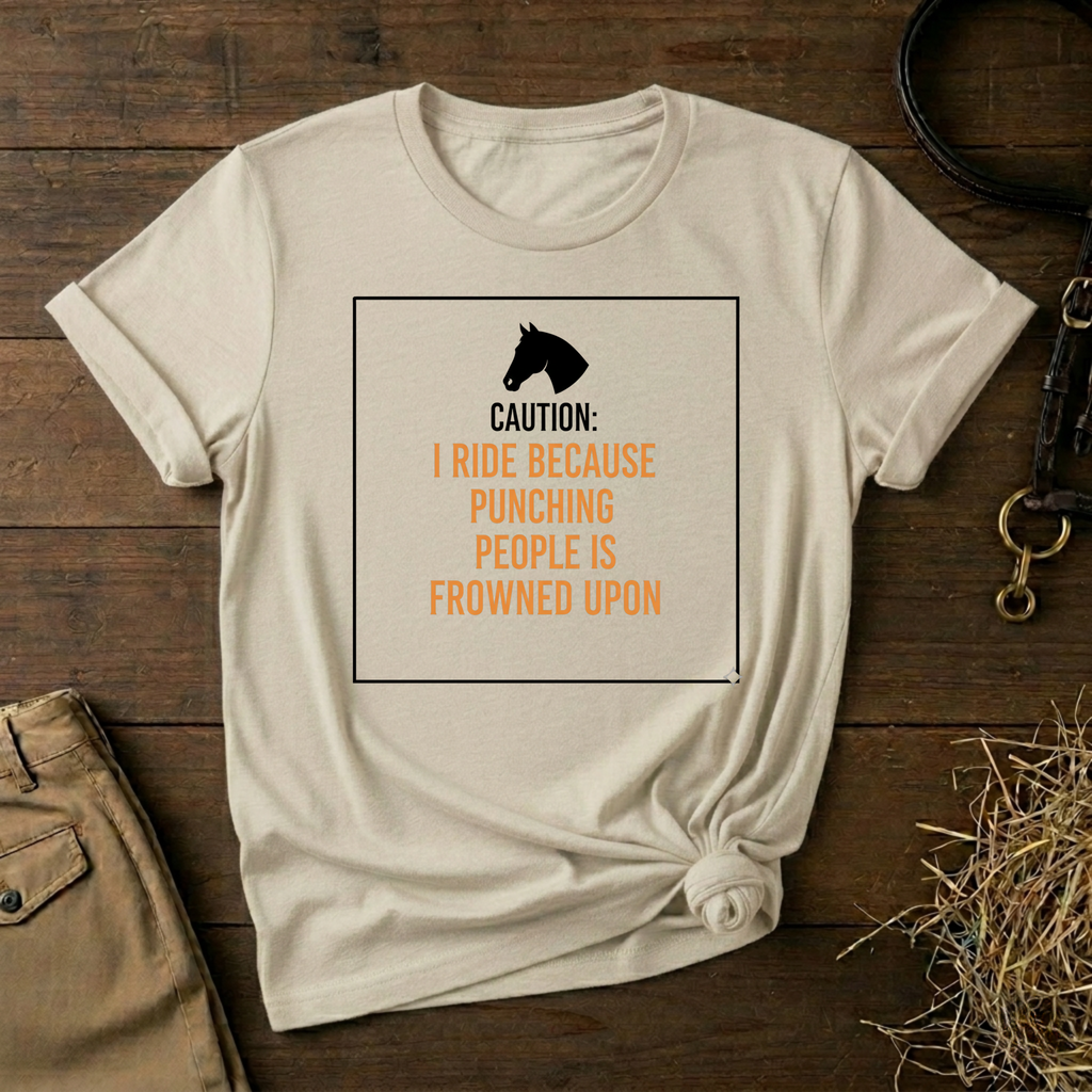 Caution: I Ride Because Punching People Is Frowned Upon