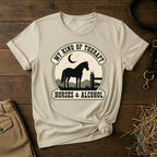 My Kind of Therapy: Horses & Alcohol Graphic Tee