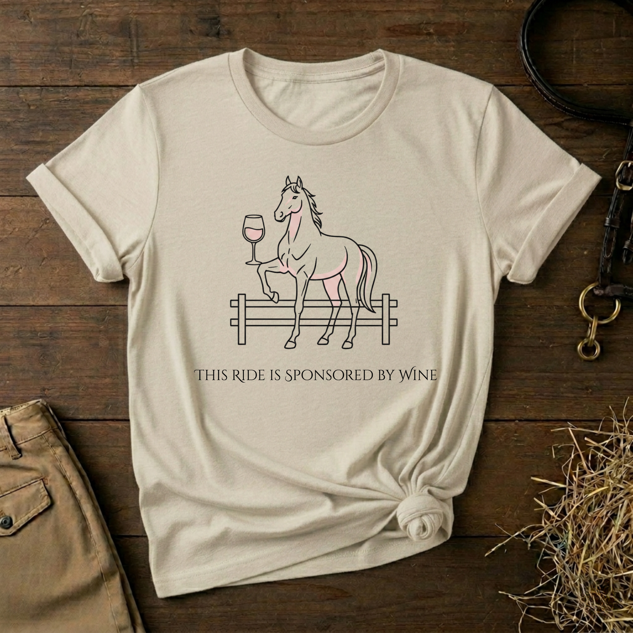 This Ride Is Sponsored By Wine Graphic Tee