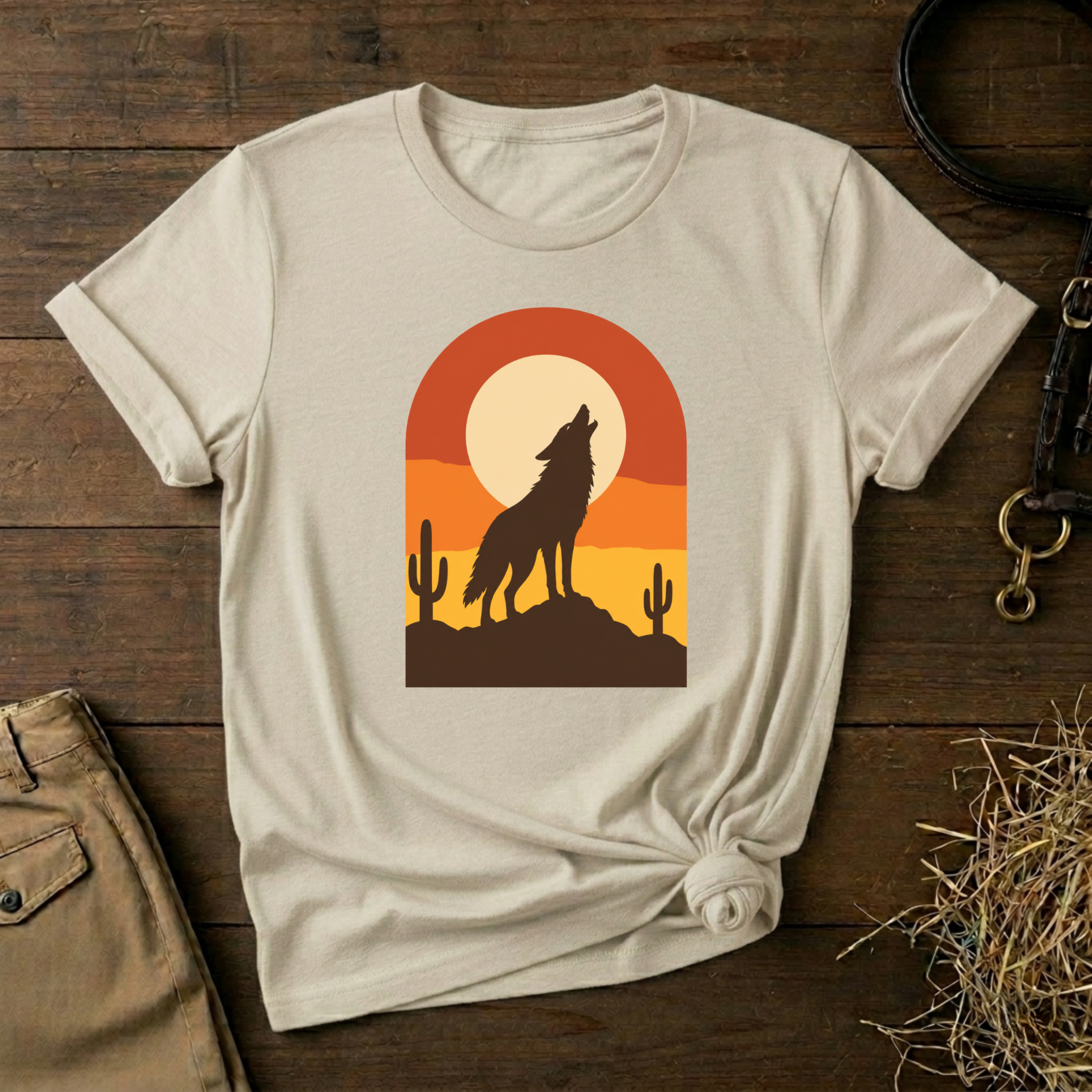 Retro Desert Sunset Graphic Tee