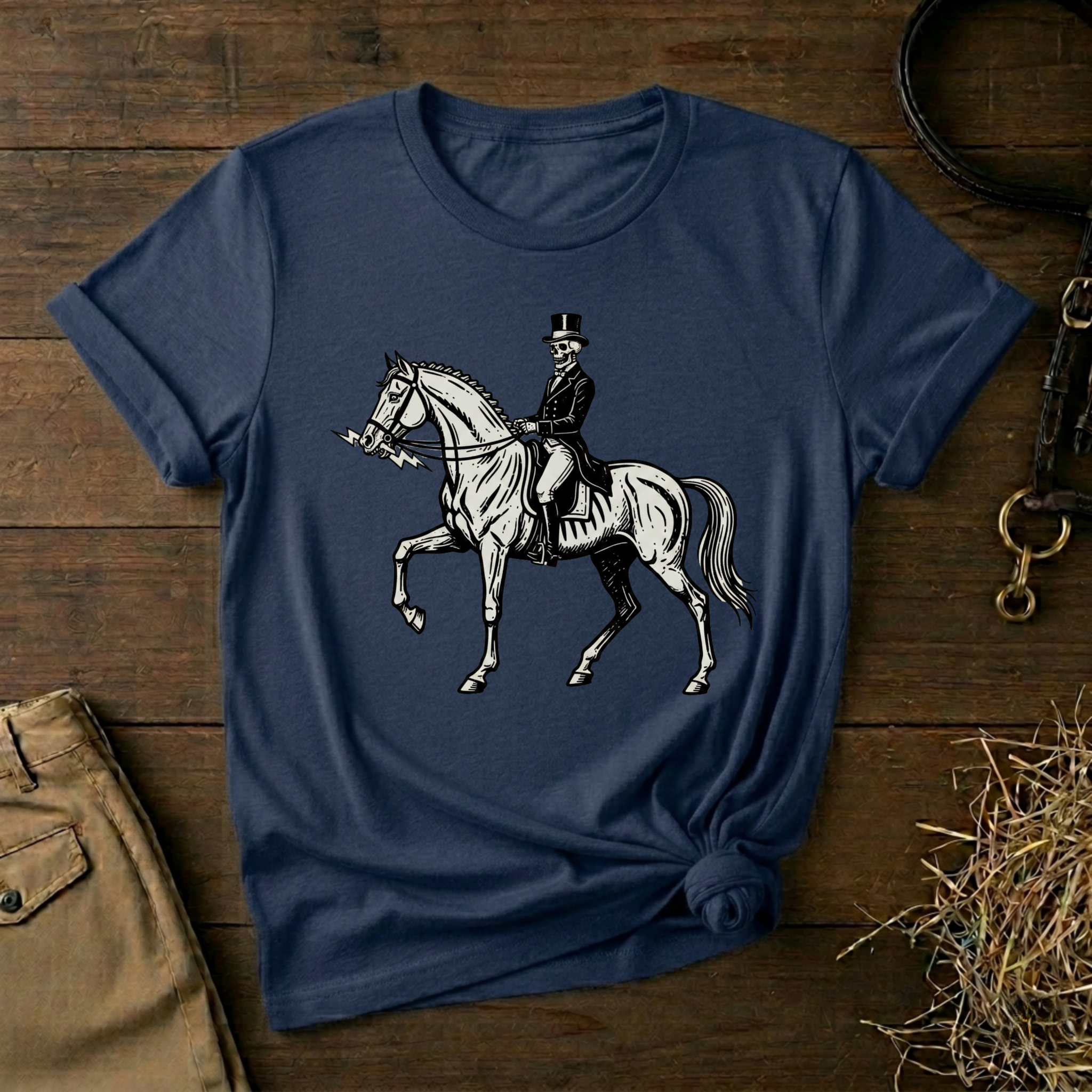 Gothic Dressage Horse Riding Tee