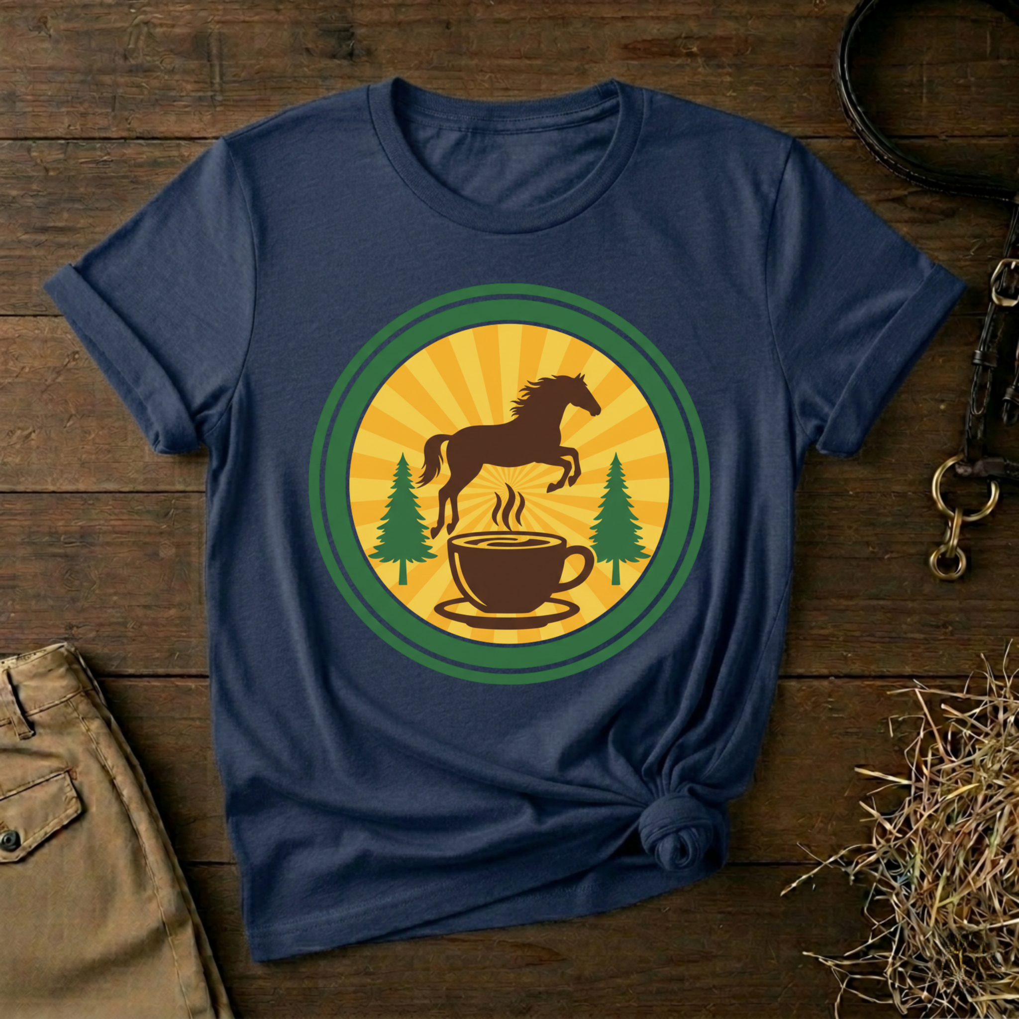 Coffee & Horse Graphic Tee