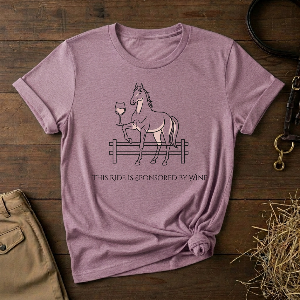 This Ride Is Sponsored By Wine Graphic Tee