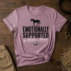 Emotionally Supported by Horses & Alcohol Graphic T-Shirt