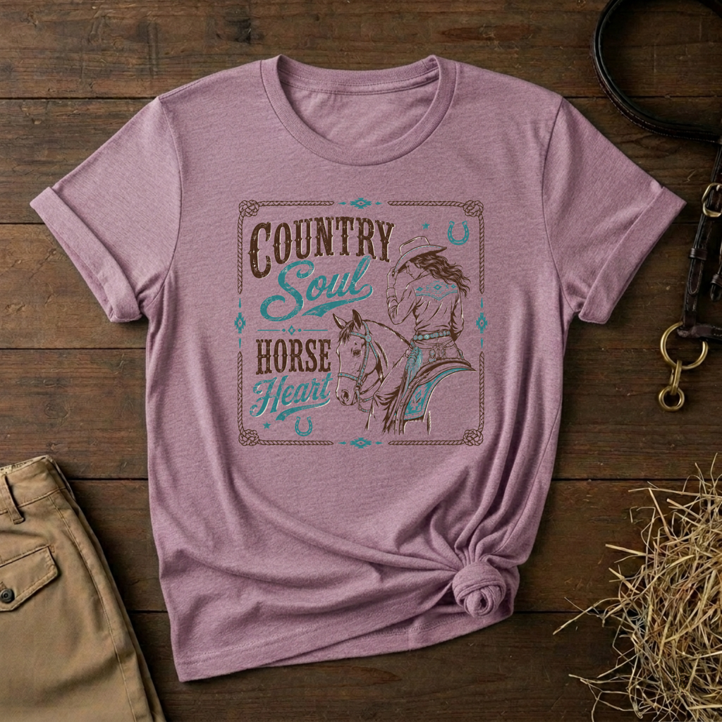 Country Soul Horse Heart T-Shirt