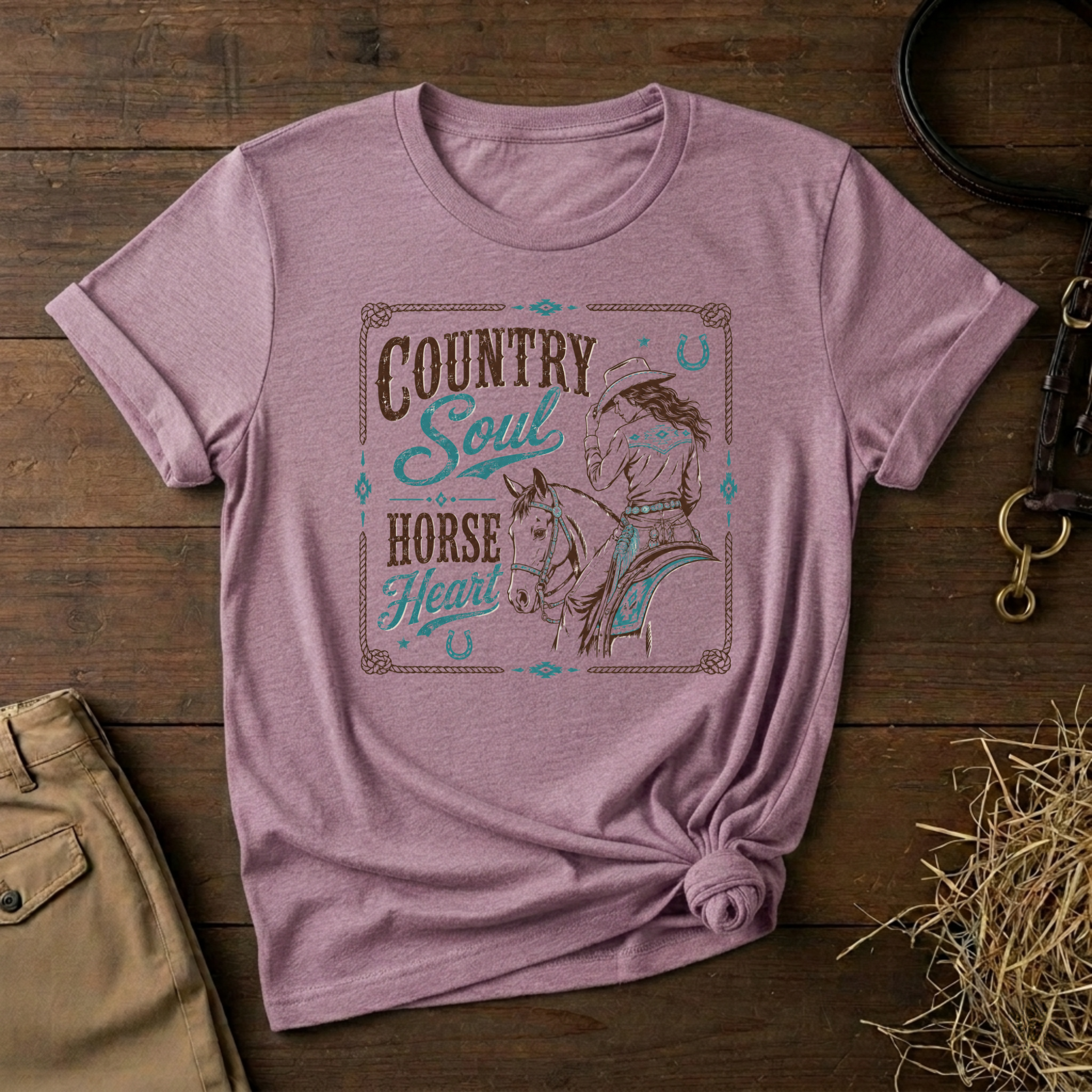 Country Soul Horse Heart T-Shirt