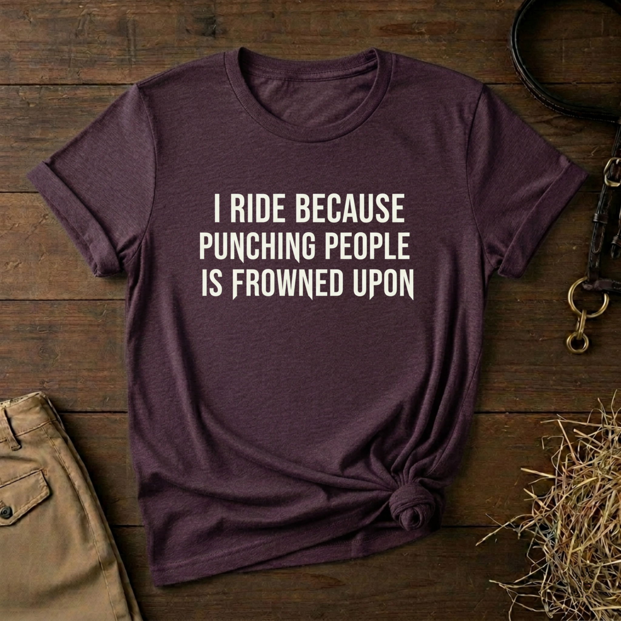 I Ride Because Punching People Is Frowned Upon