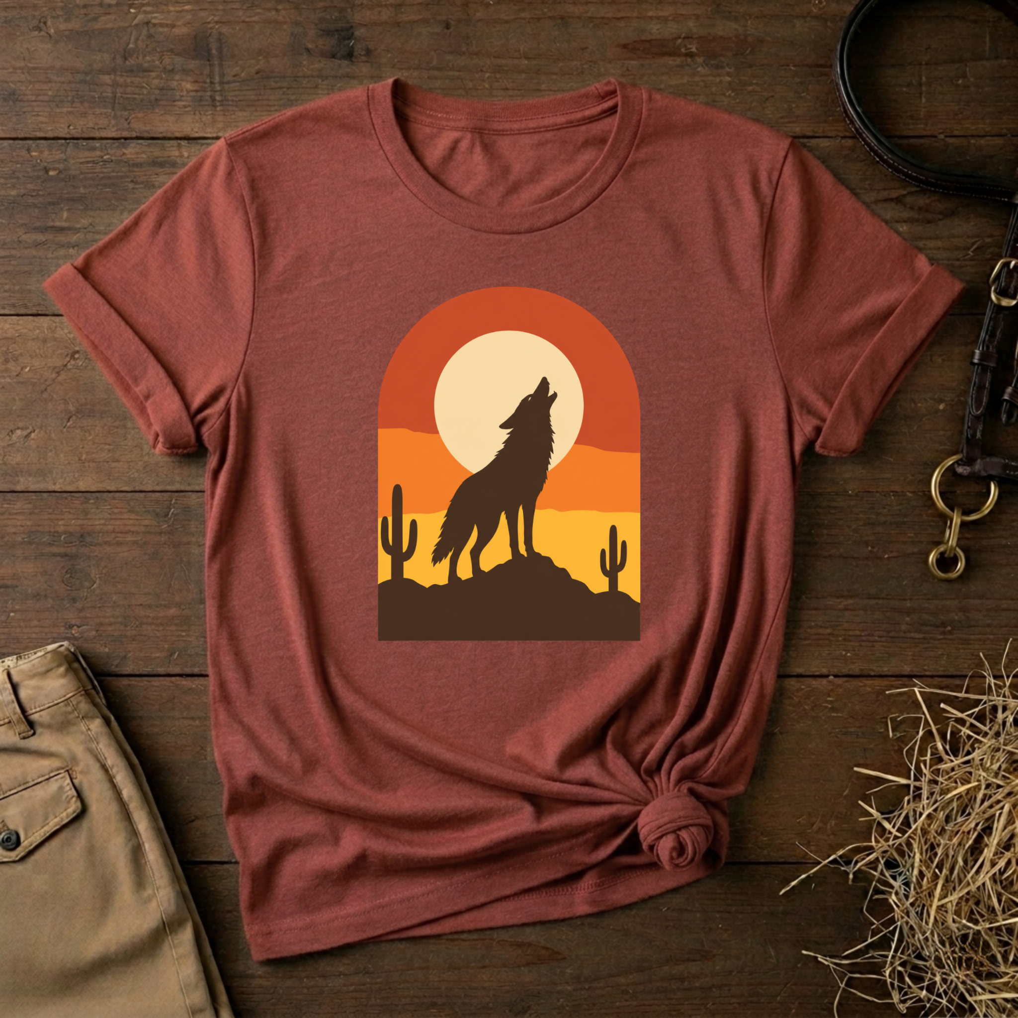 Retro Desert Sunset Graphic Tee