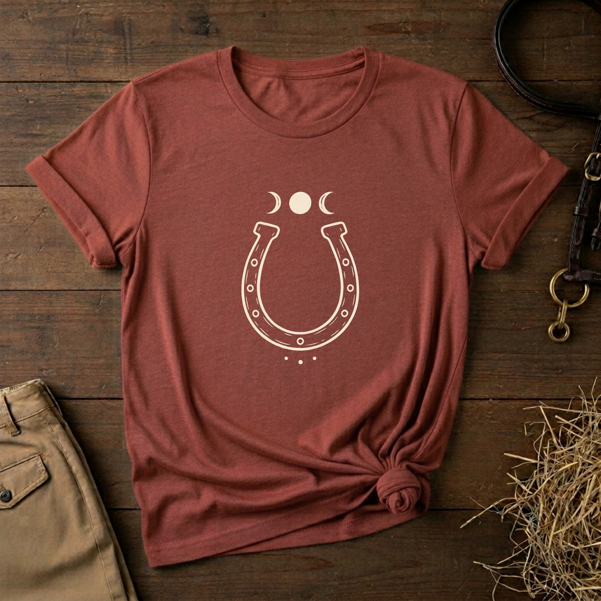 Moon Phase Horseshoe Tee