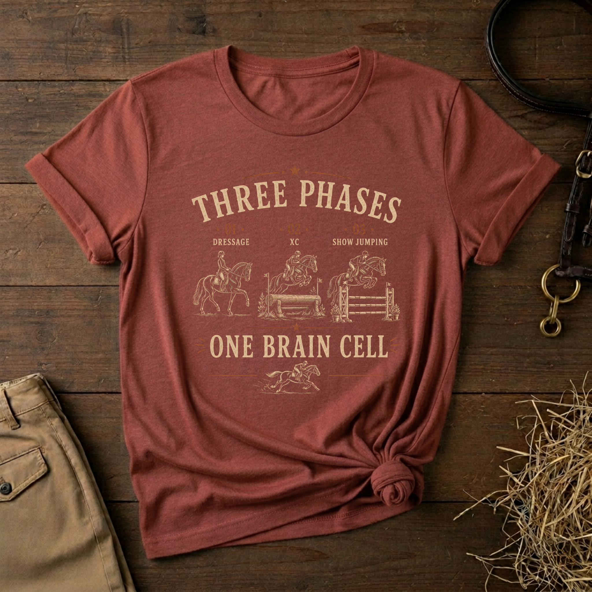 Three Phases One Brain Cell Tee