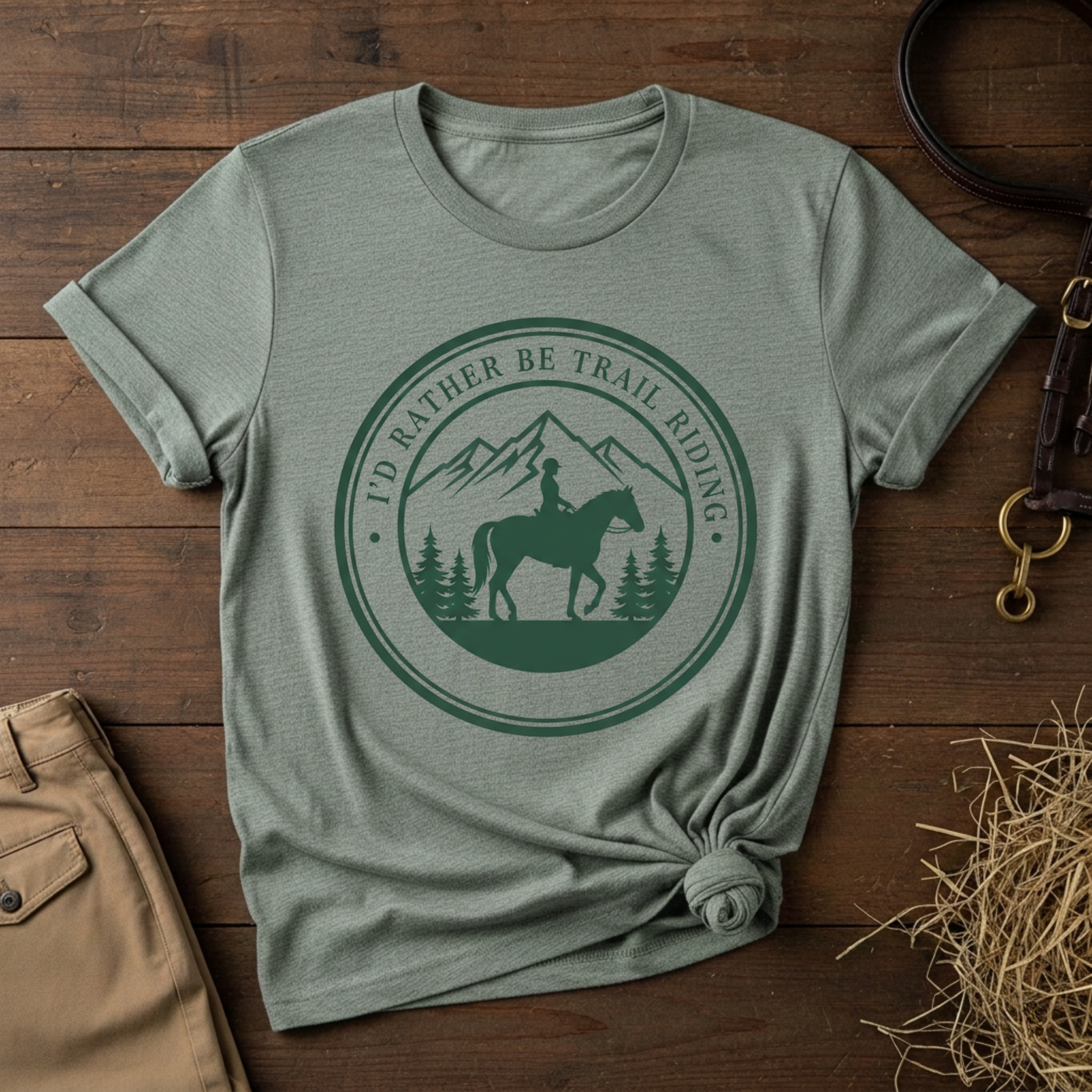 I'd Rather Be Trail Riding T-Shirt
