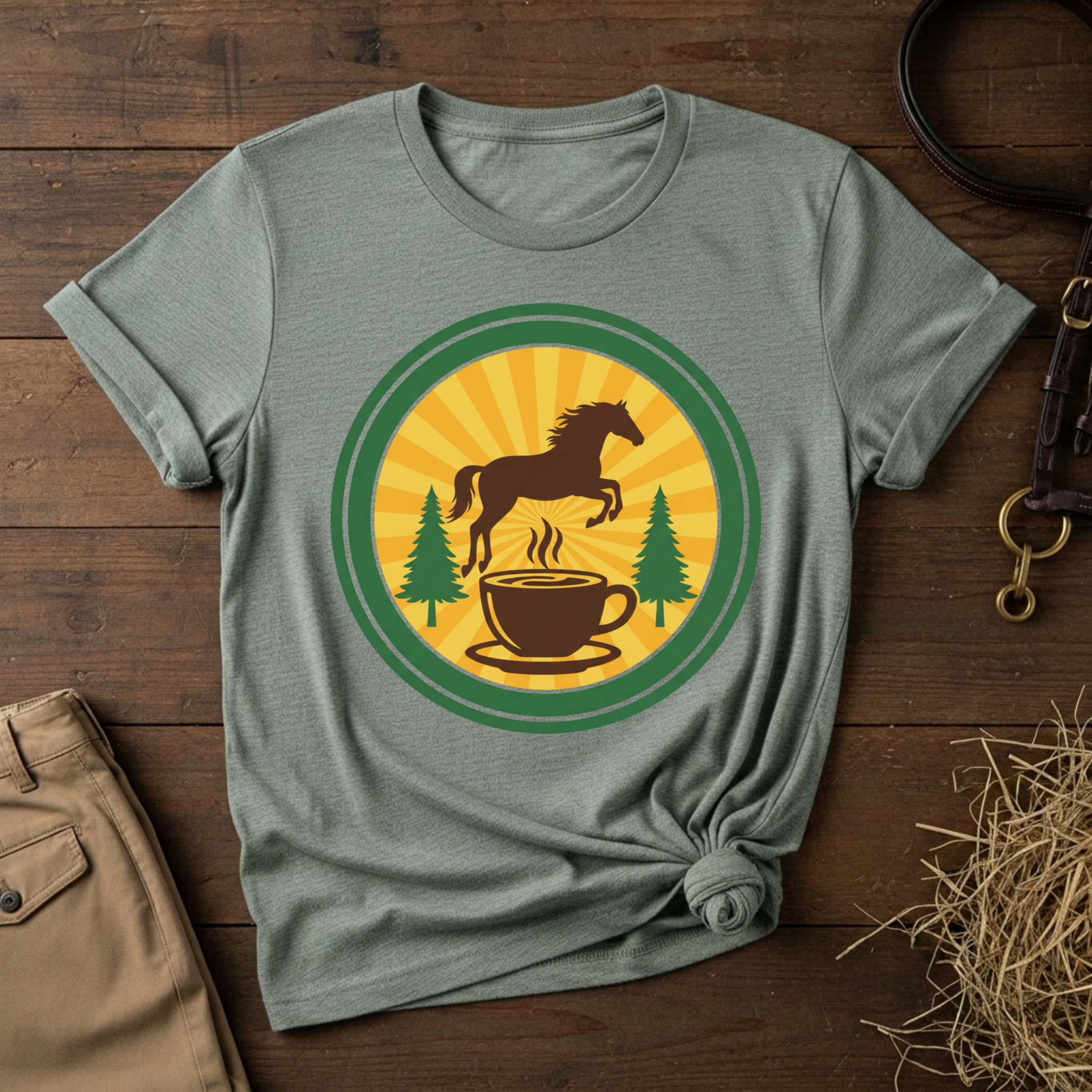Coffee & Horse Graphic Tee