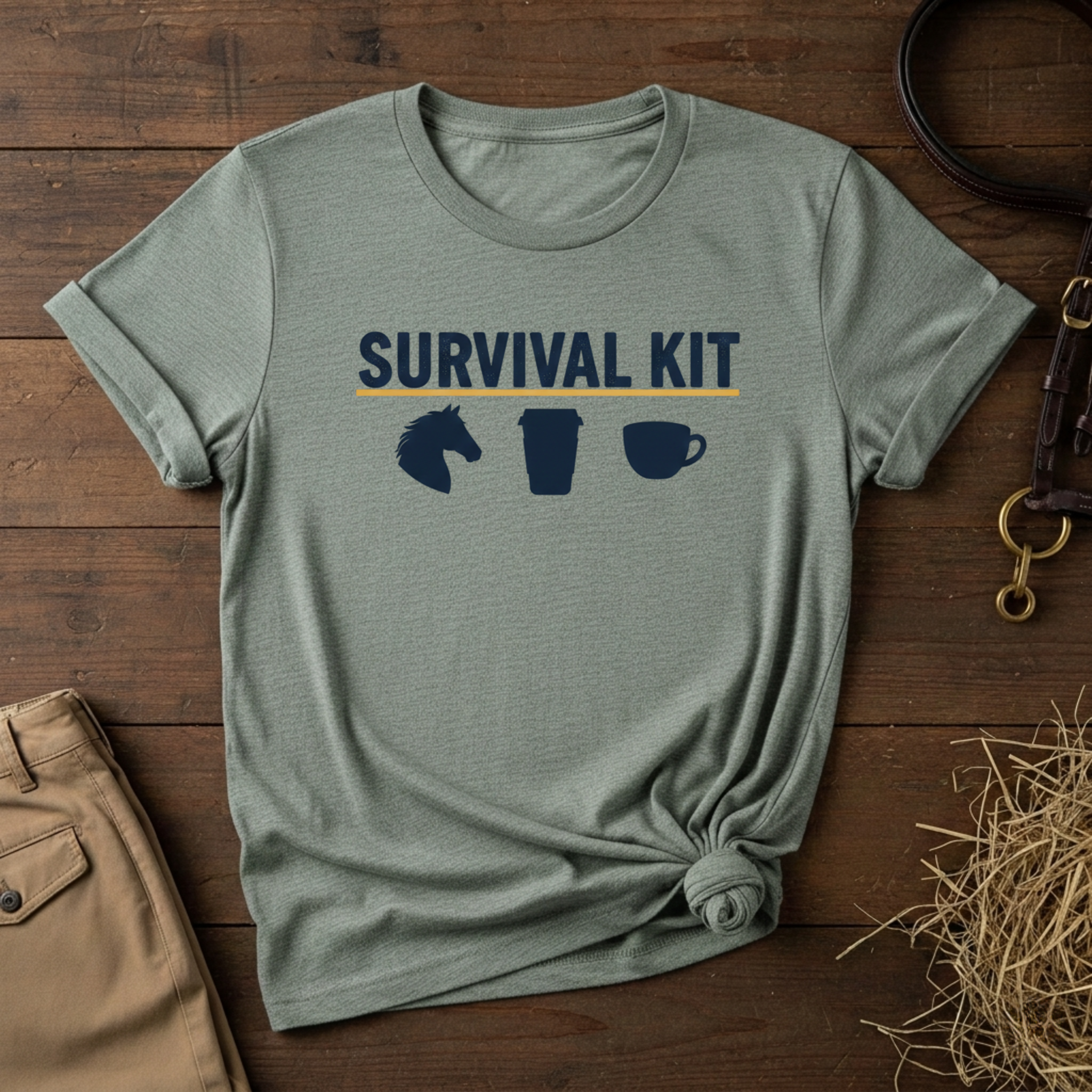 Coffee, Tea & Horse Mug Graphic Shirt