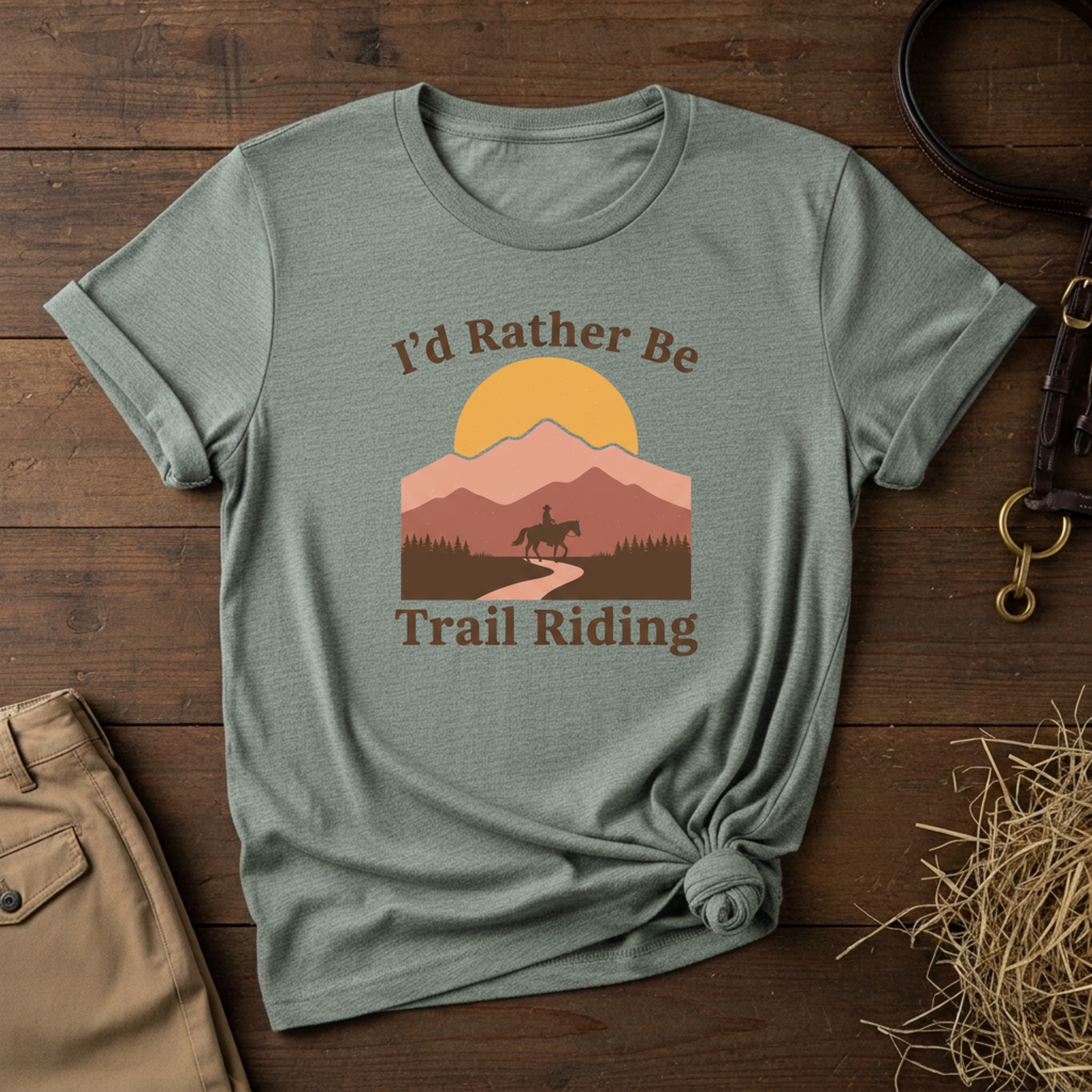 Vintage Mountain Horseback Riding Tee